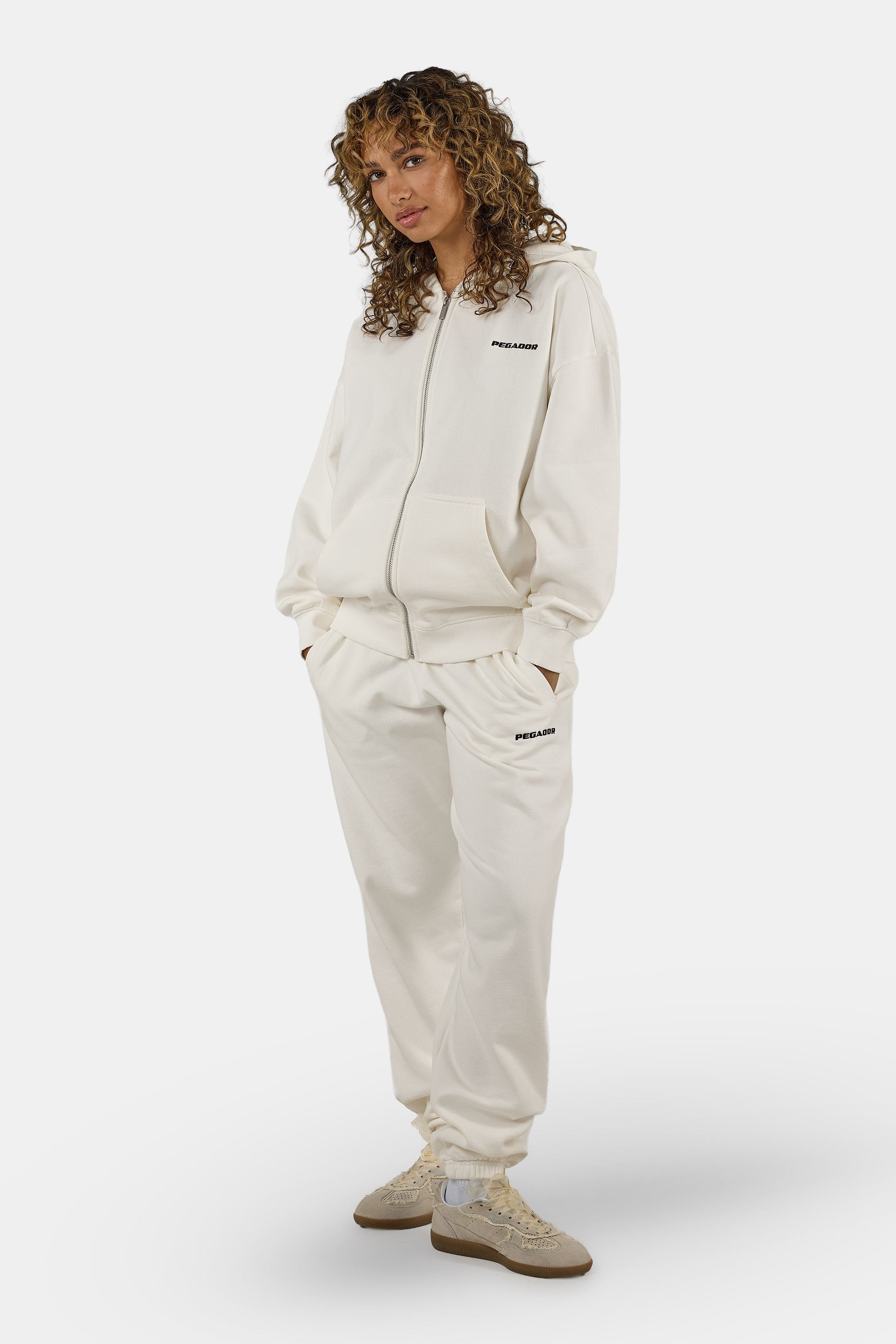PEGADOR Kapuzensweatjacke »Clarita Oversized Sweatjacket« Baumwollmischung, oversize