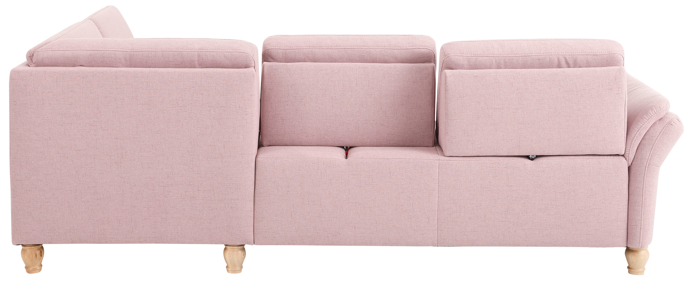 Home affaire Ecksofa »Palace L-Form« incl. Sitztiefenverstellung, wahlweise mit Bettfunktion und Stauraum