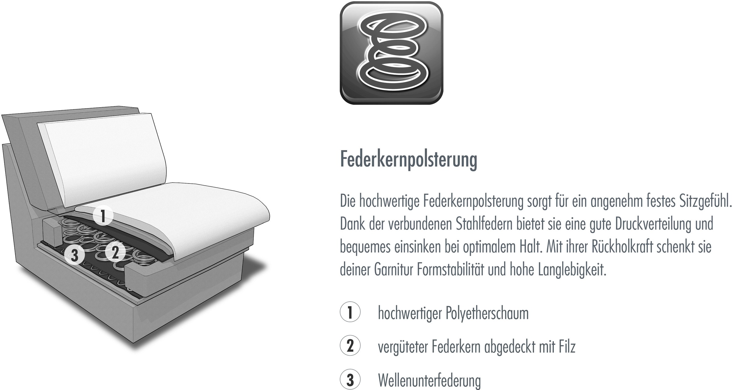 Die PlanBar Sessel »PP-PF23182, Sitzhöhe 46 cm« Federkernpolsterung, frei im Raum stellbar