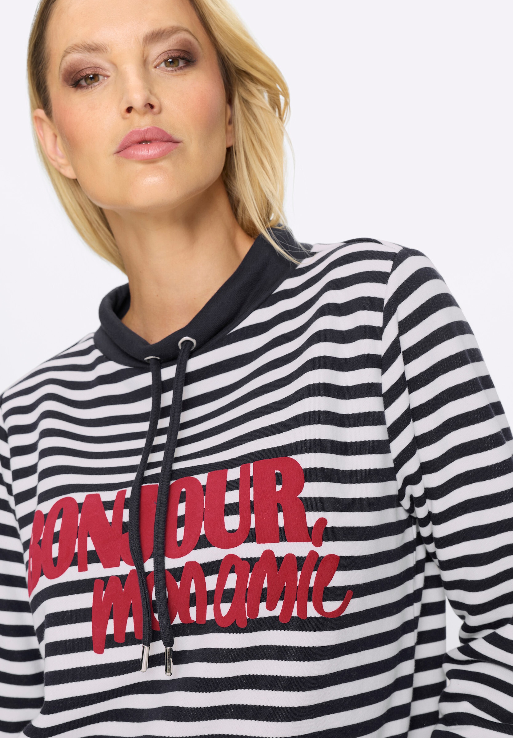heine Hoodie »Sweatshirt Sweatshirt mit Ringelmuster«
