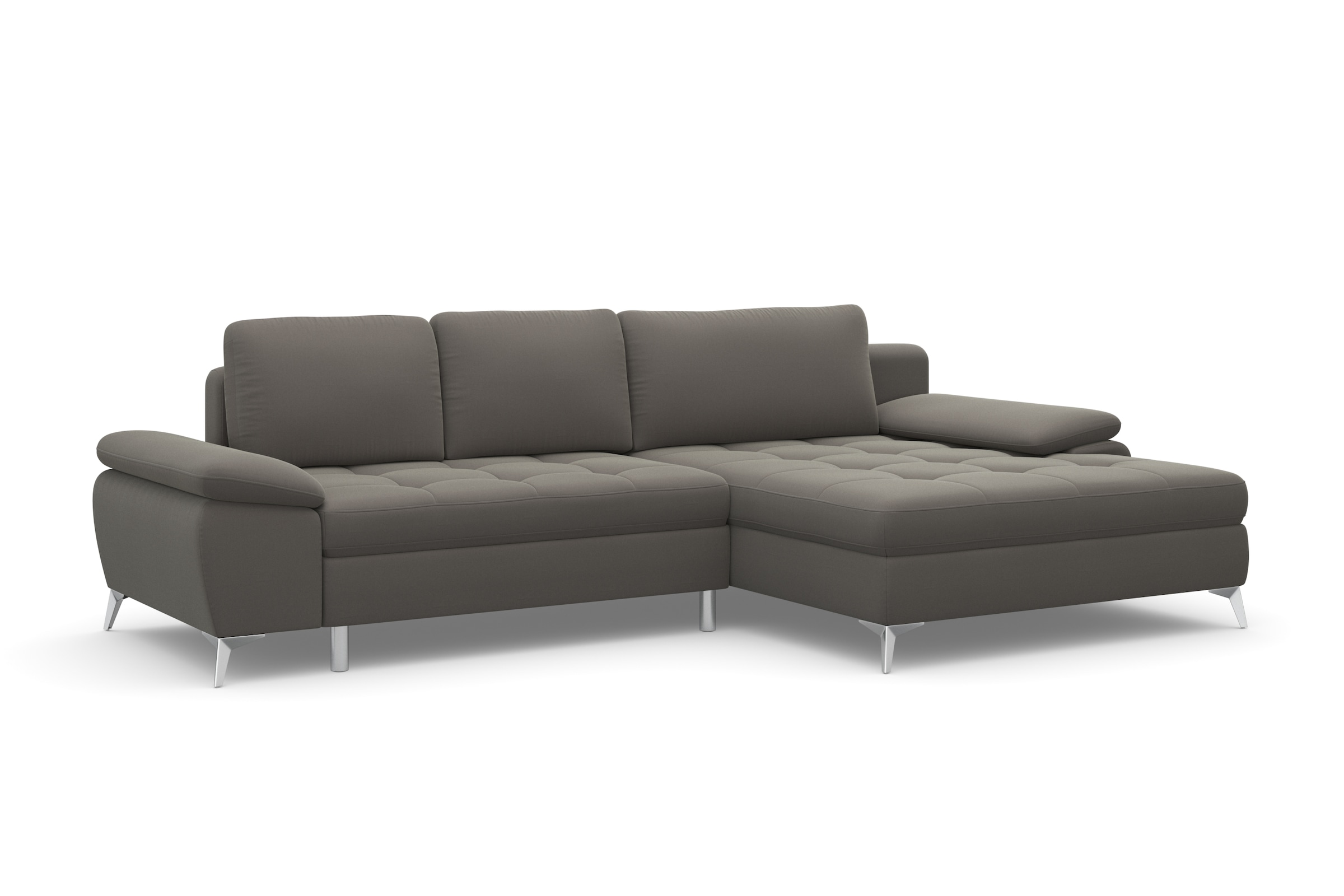 sit&more Ecksofa »Latigo L-Form« mit Mega-Recamiere, wahlweise mit Bettfunktion und Bettkasten