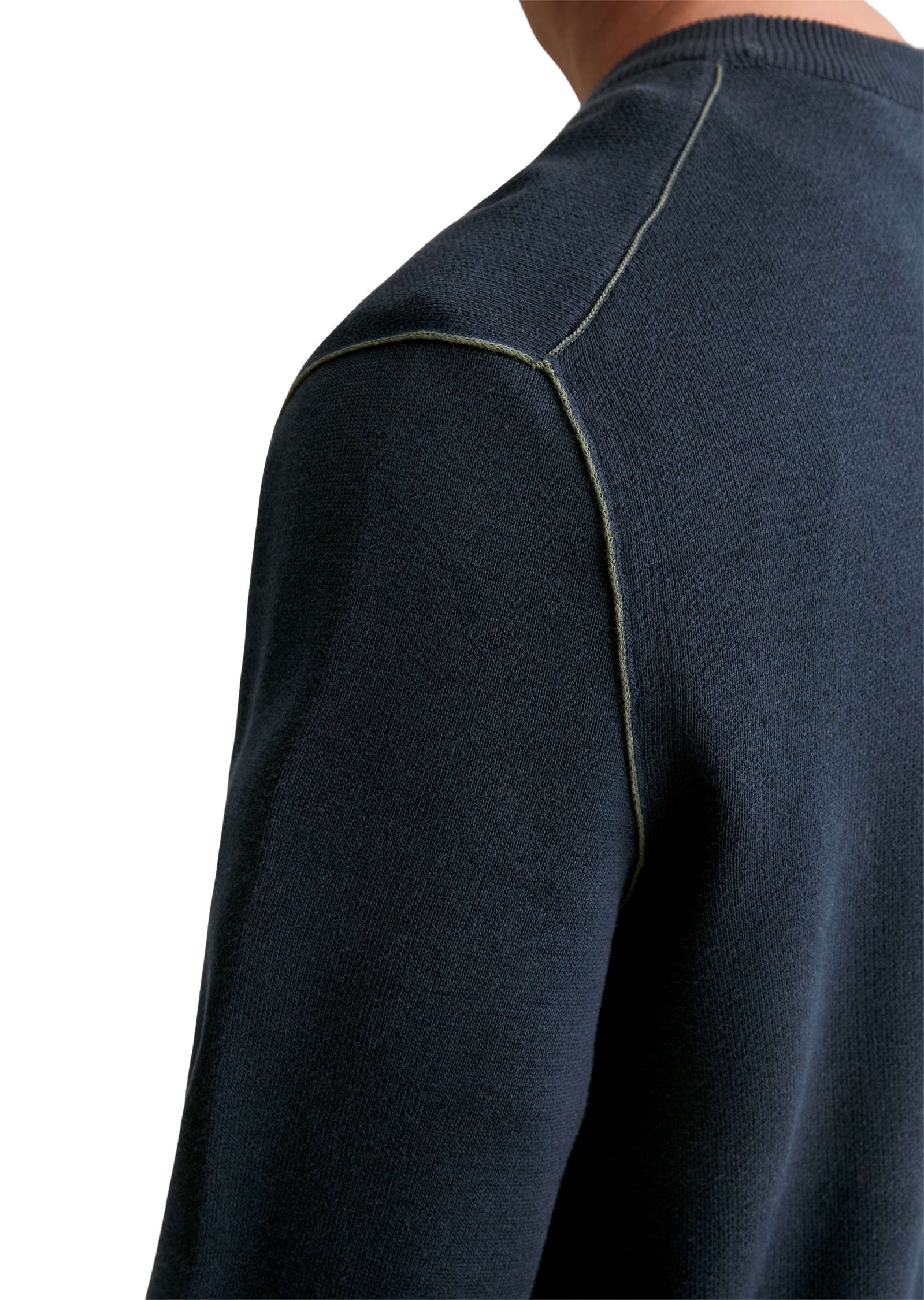 Marc O'Polo DENIM Rundhalspullover regular fit, aus Double-Face-Cotton