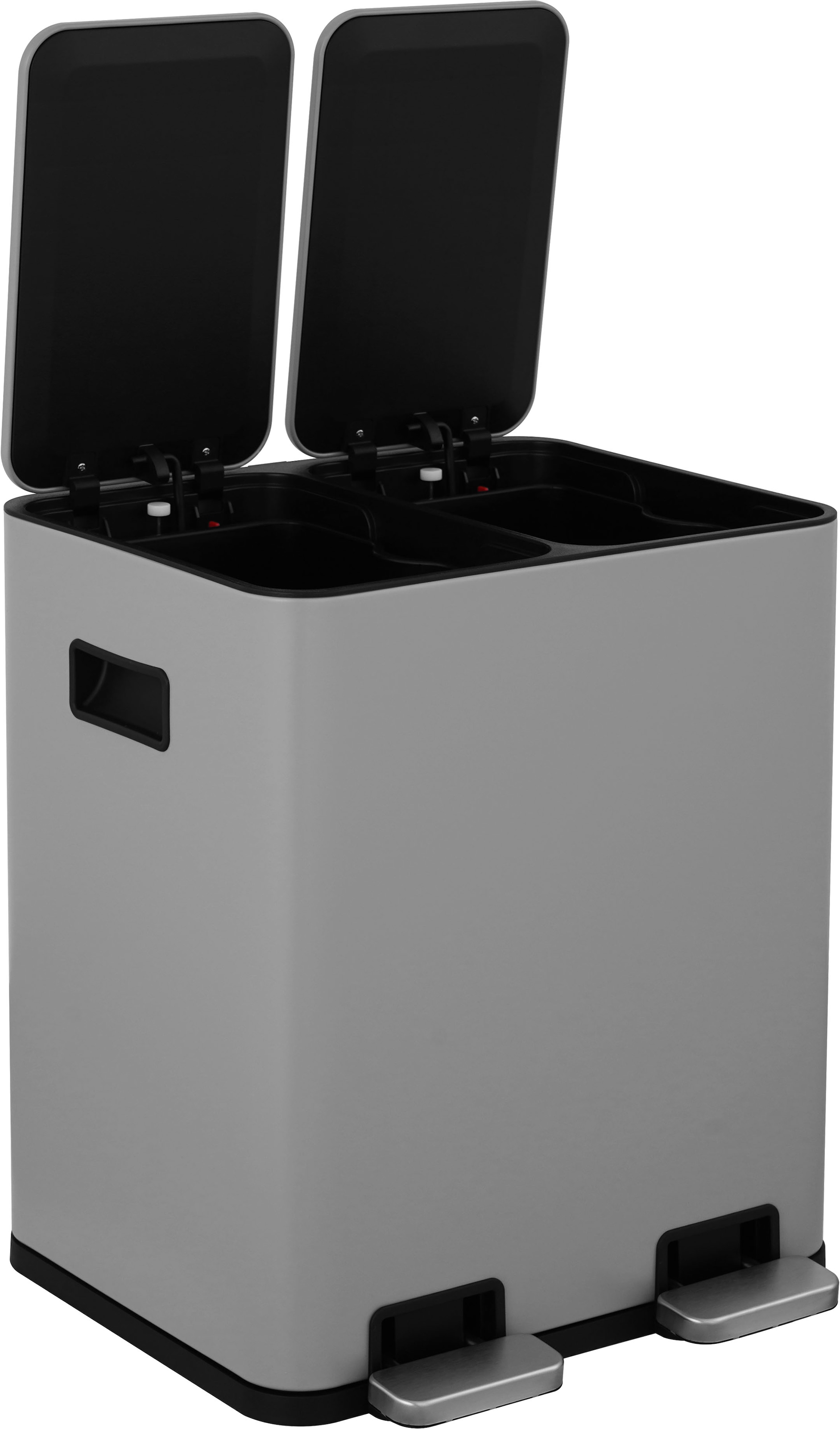 OTTO home Mülleimer »Garrin, Soft Close, m. 2 Fächern, Fassungsvermögen 2x15 L bzw. 2x30 L« 2 Behälter Mülltrennsystem mit 2 separaten Innenbehältern und Fußtrittpedalen