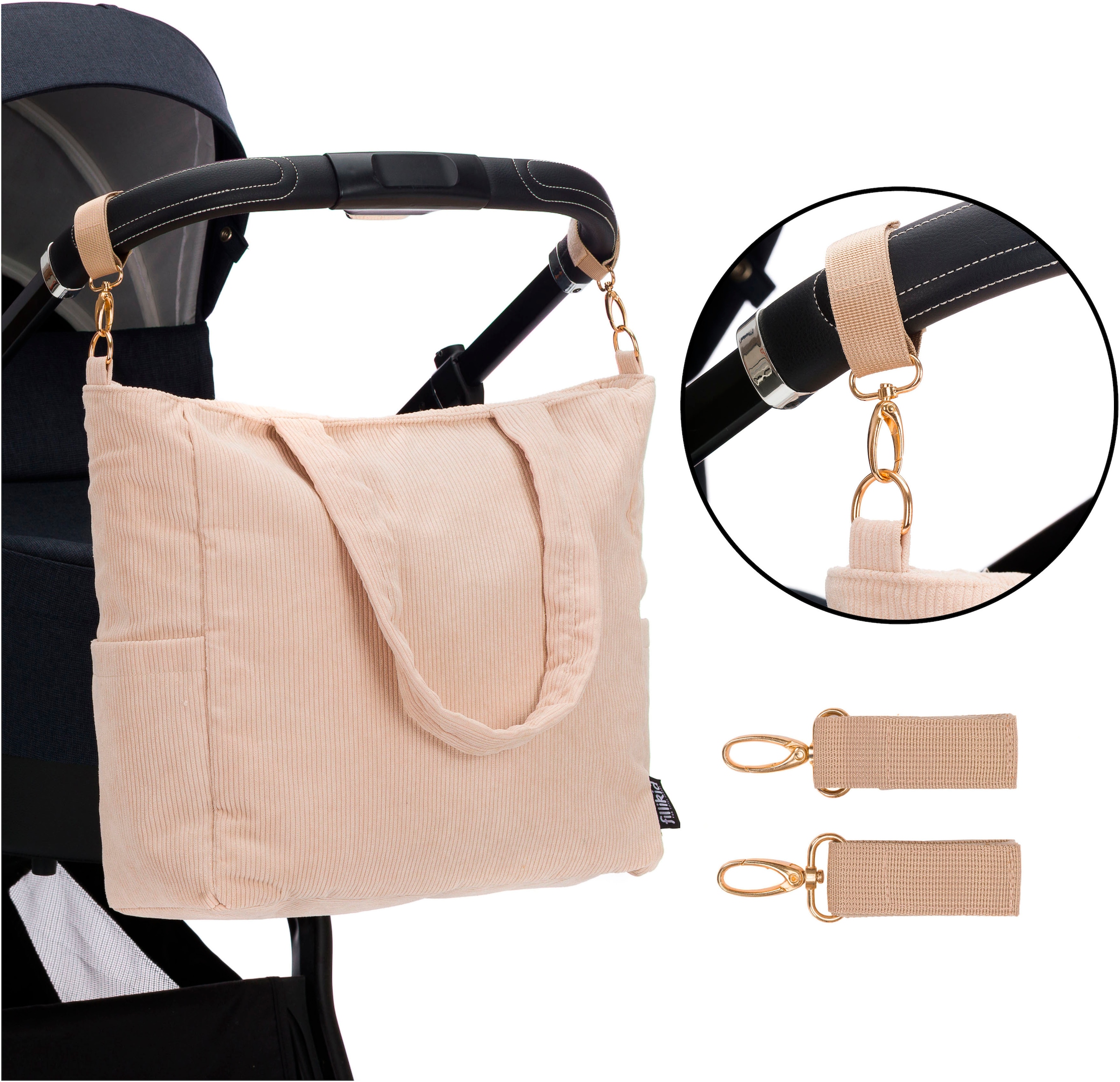 Fillikid Wickeltasche »Cord«, inklusive Thermotasche