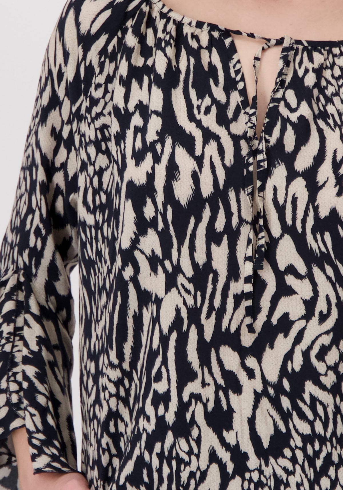 Monari Schlupfbluse, mit Animalprint