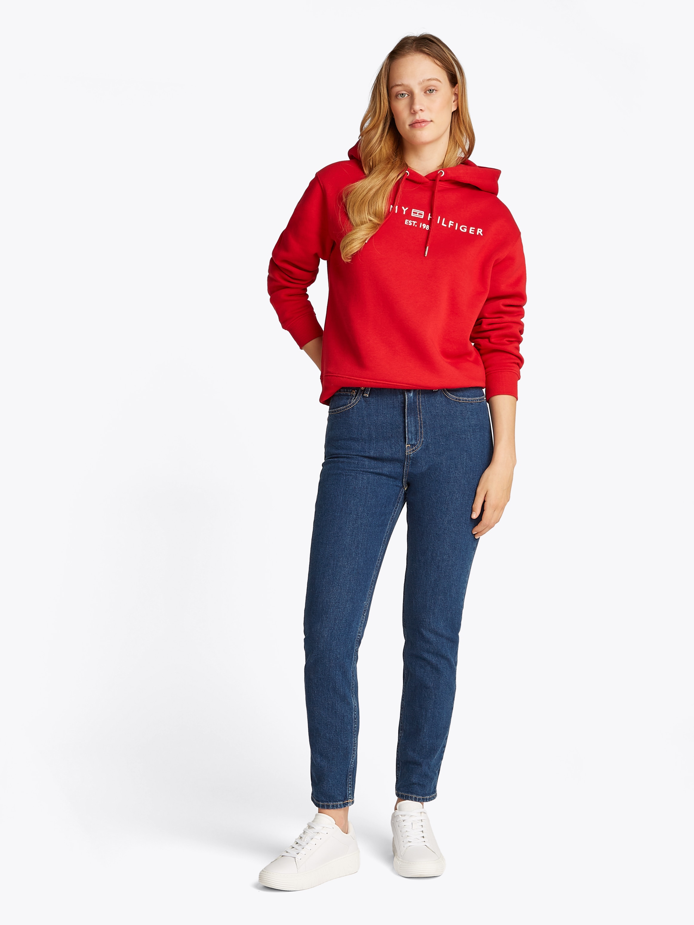 Tommy Hilfiger Kapuzensweatshirt »MDRN REG CORP LOGO HOODIE«, mit gesticktem Logo-Schriftzug
