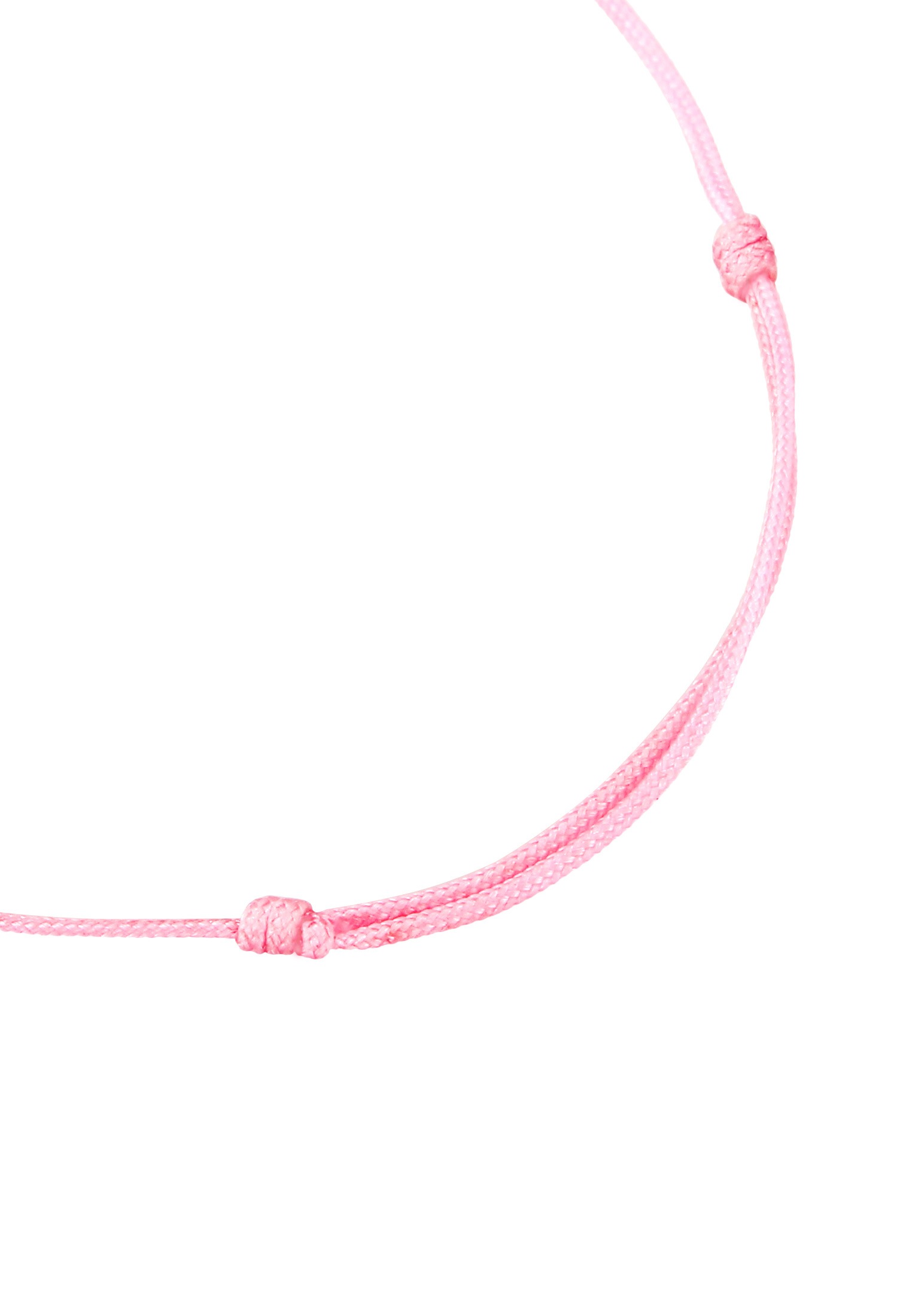 Elli Armkette »Armband Kinder Schmetterling Rosa Nylon Band 925 Sterling Silber«