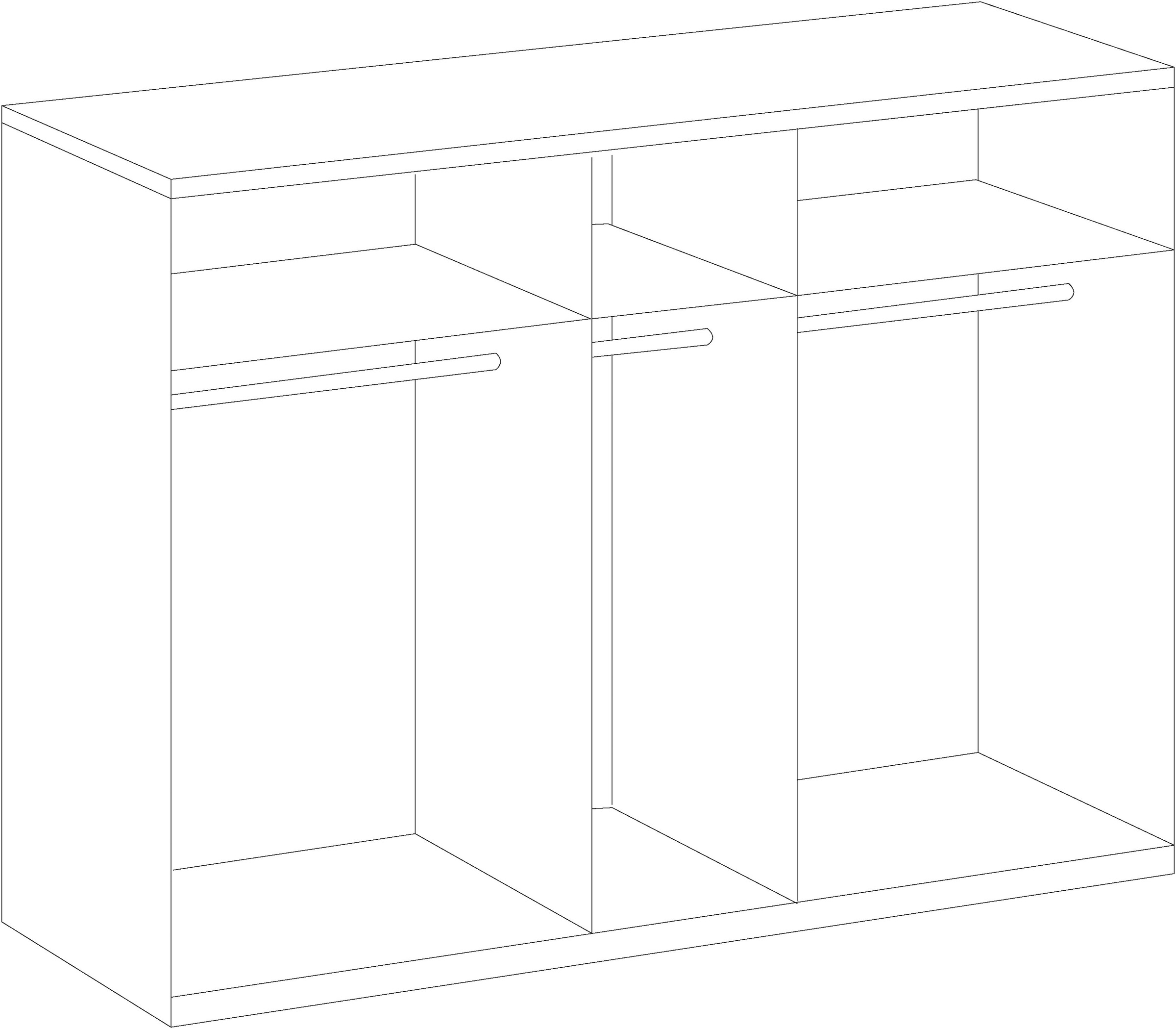 Wimex Kleiderschrank »New York«, in vielen Breiten, 208 oder 236cm hoch