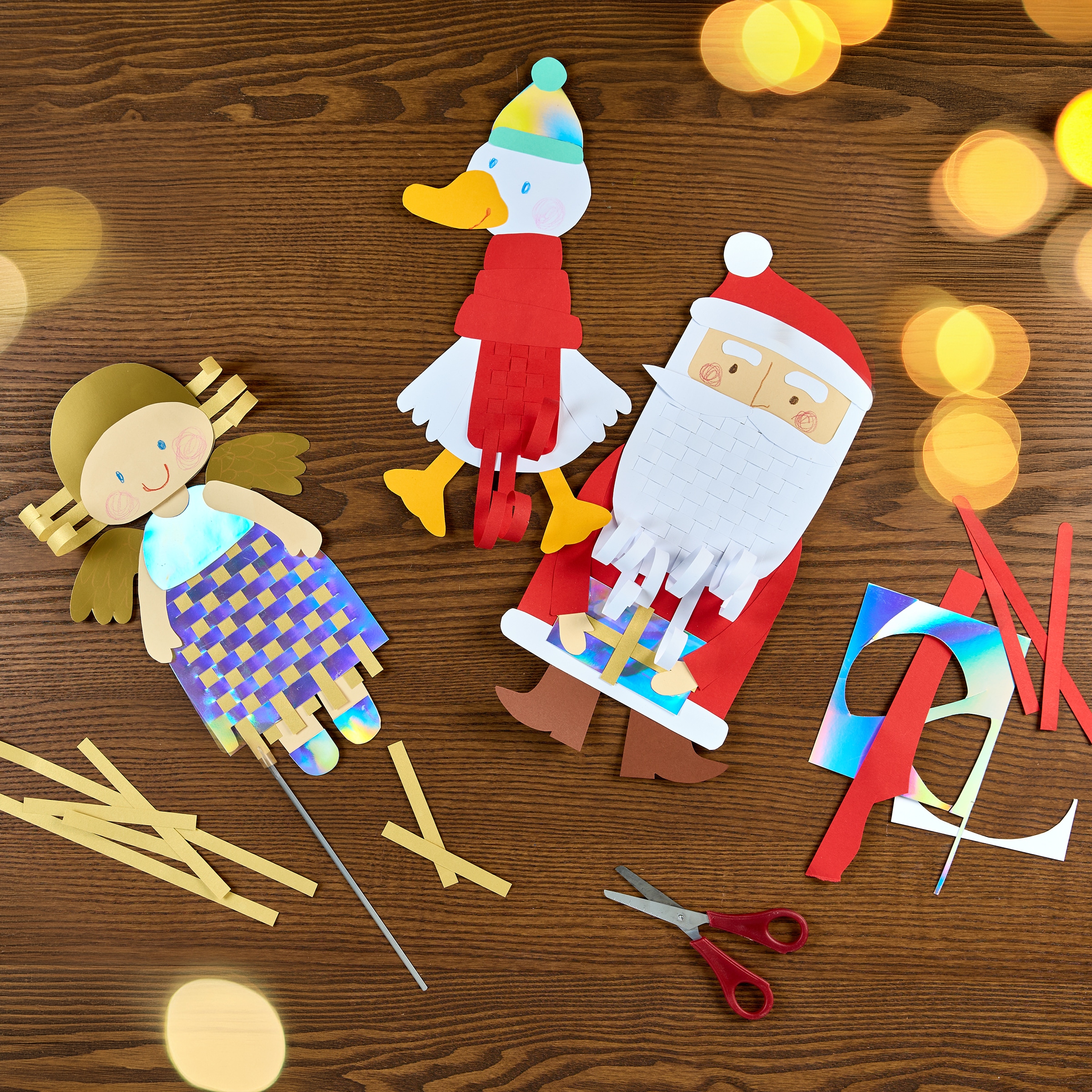 Haba Kreativset »Bastelset – Papier-Flechten Weihnachten«