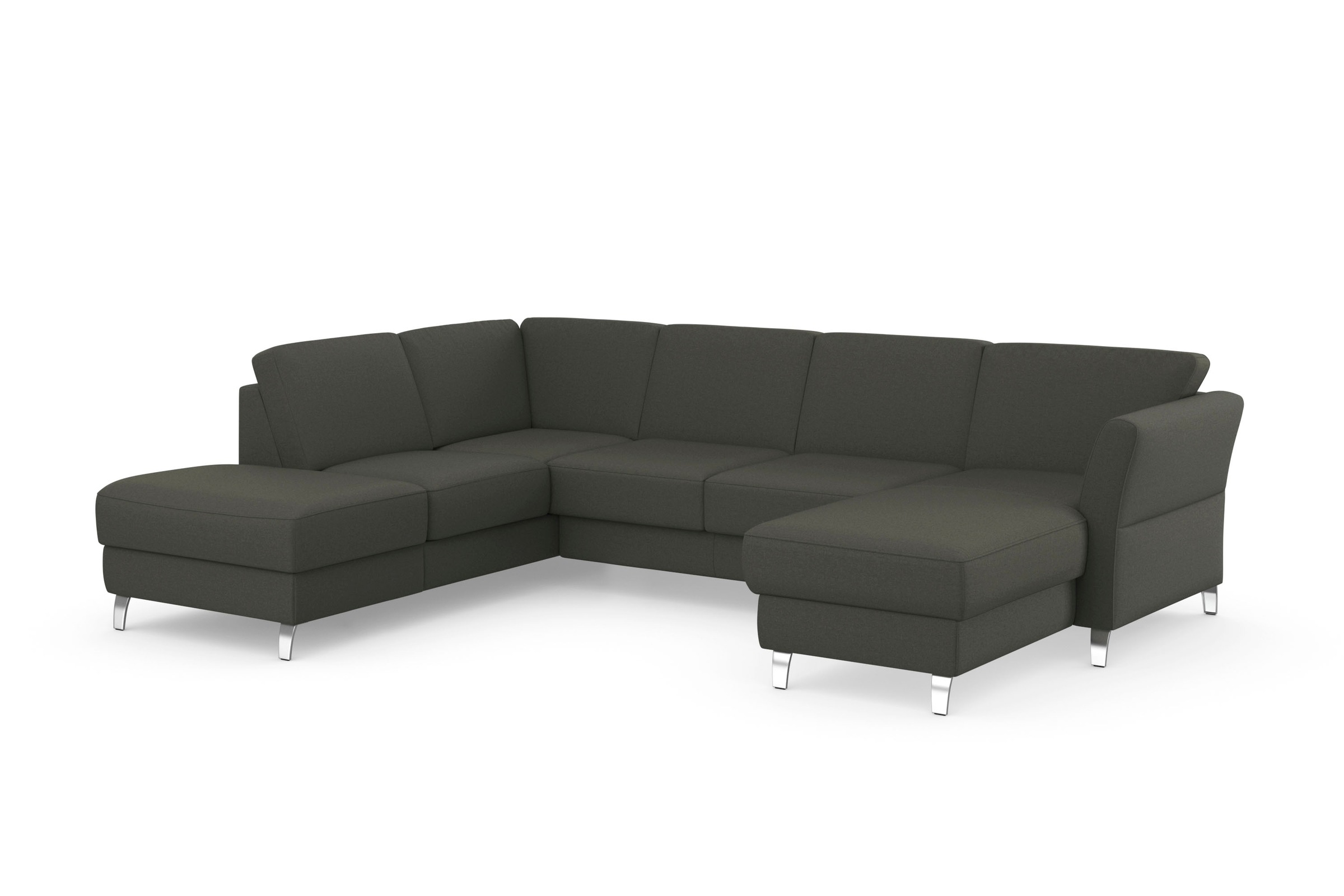 sit&more Wohnlandschaft »Visby U-Form« Wahlweise mit Bettfunktion und Stauraum, frei im Raum stellbar