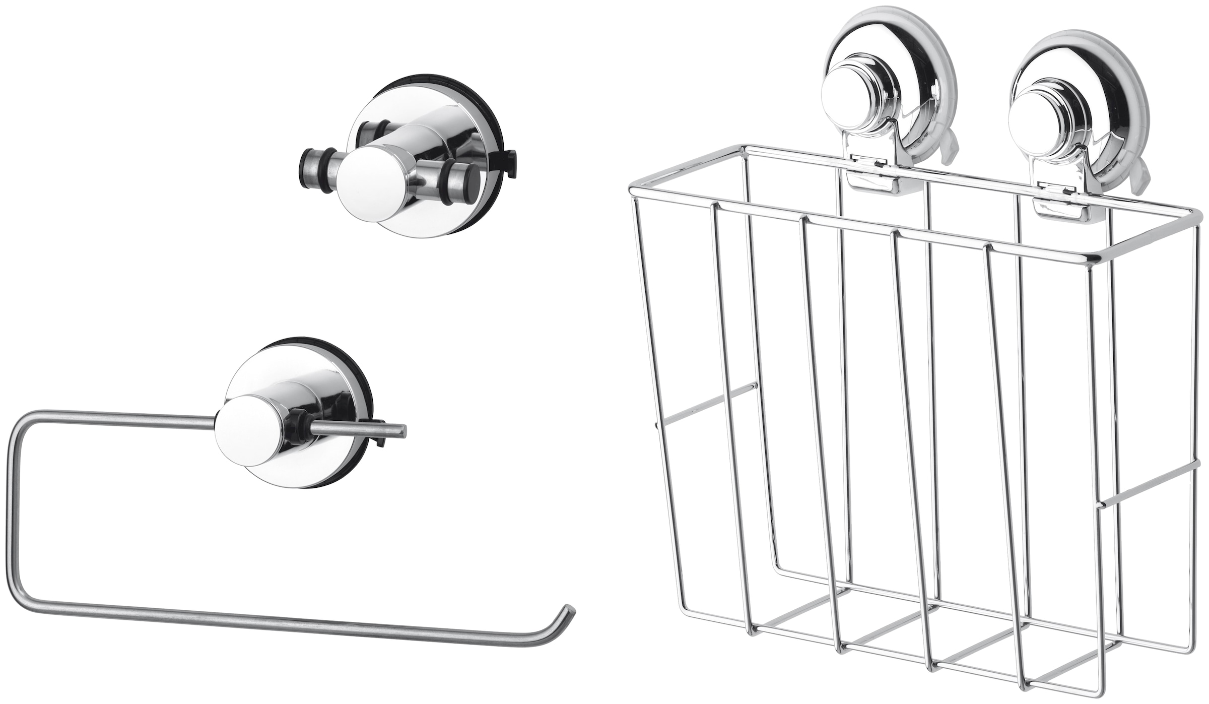 Küchenorganizer-Set »HOOKIE System® 3-teilig«, (3 tlg.), intelligenter Saughaken