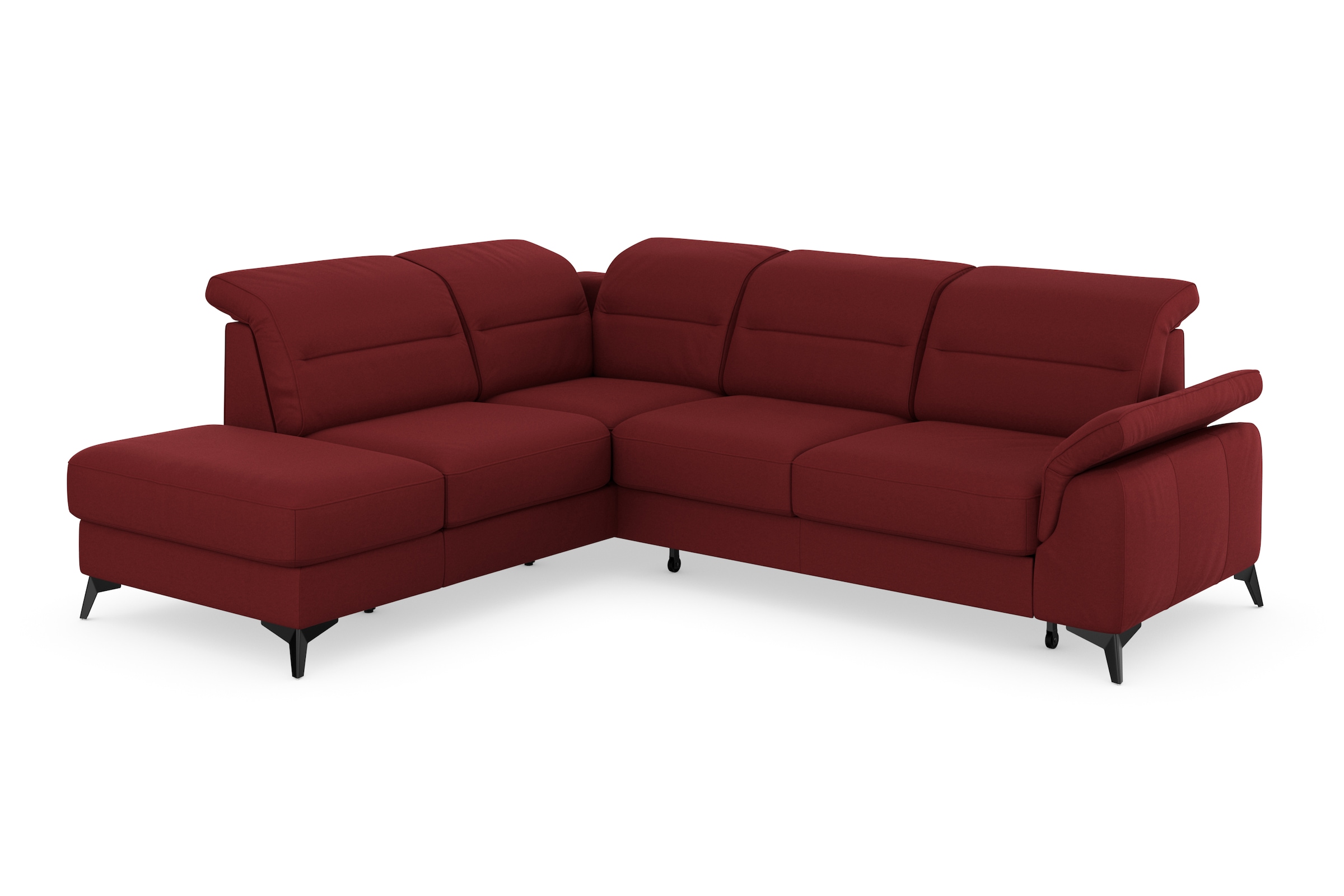 sit&more Ecksofa »Sinatra L-Form«, mit Ottomane, optional mit Kopfteilverstellung und Armteilfunktion