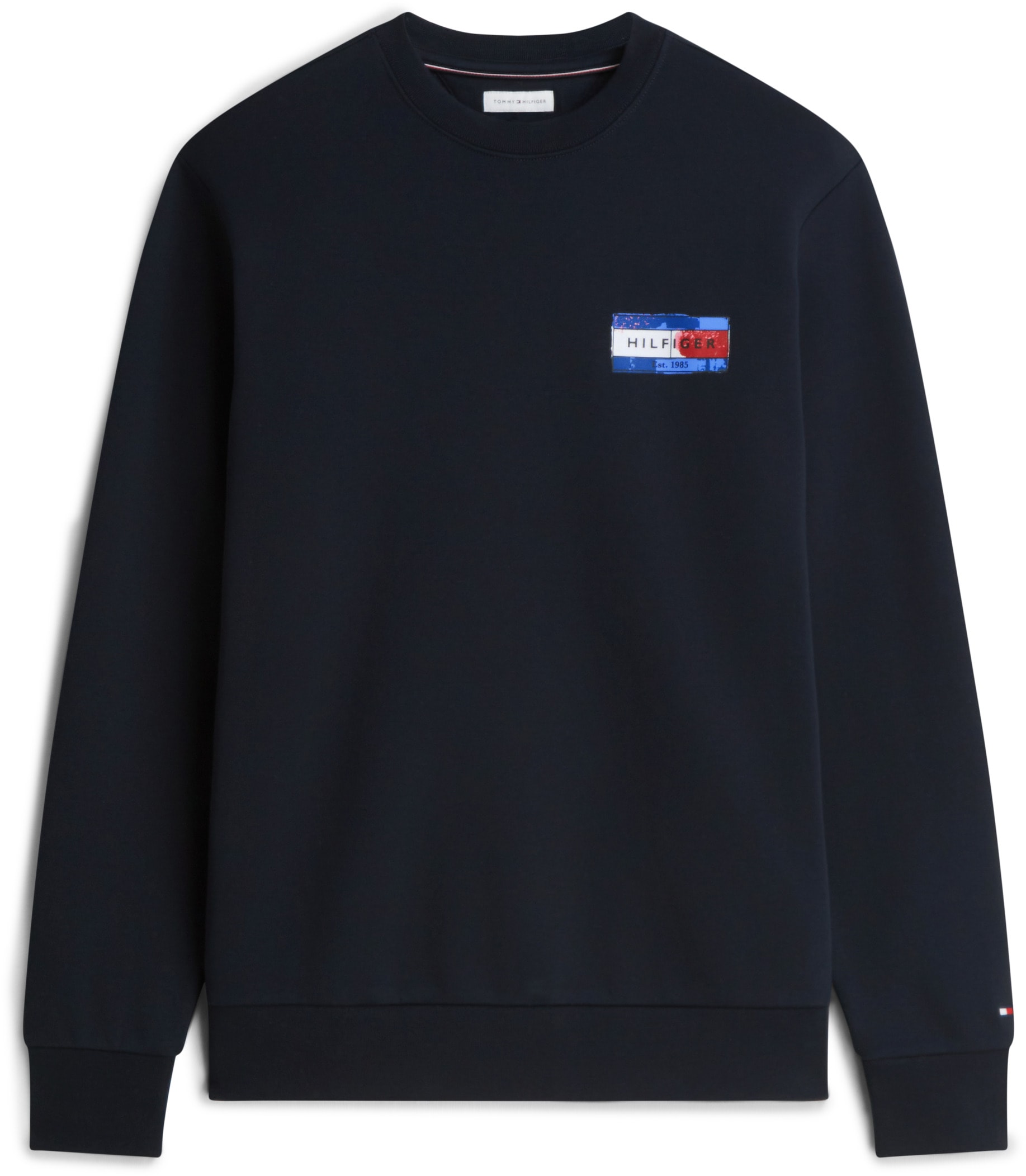 Tommy Hilfiger Big & Tall Sweatshirt »BT-BACK FLAG REGULAR FLEECE CREW-NECK«, Große Größen, Rundhals, großer Rückenprint
