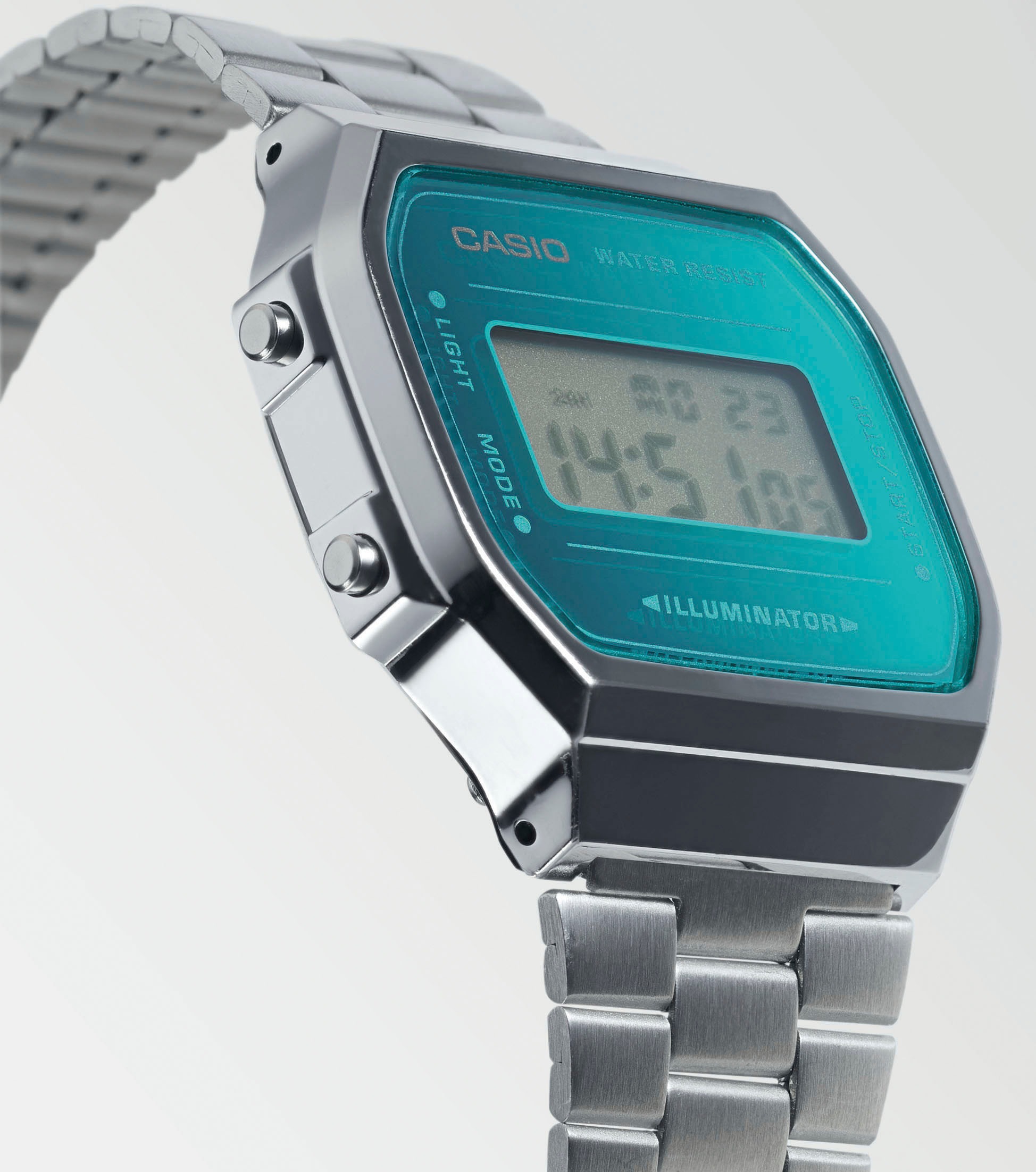 CASIO VINTAGE Chronograph, Quarzuhr, Armbanduhr, Damenuhr, Herrenuhr, Edelstahlarmband,Digitaluhr