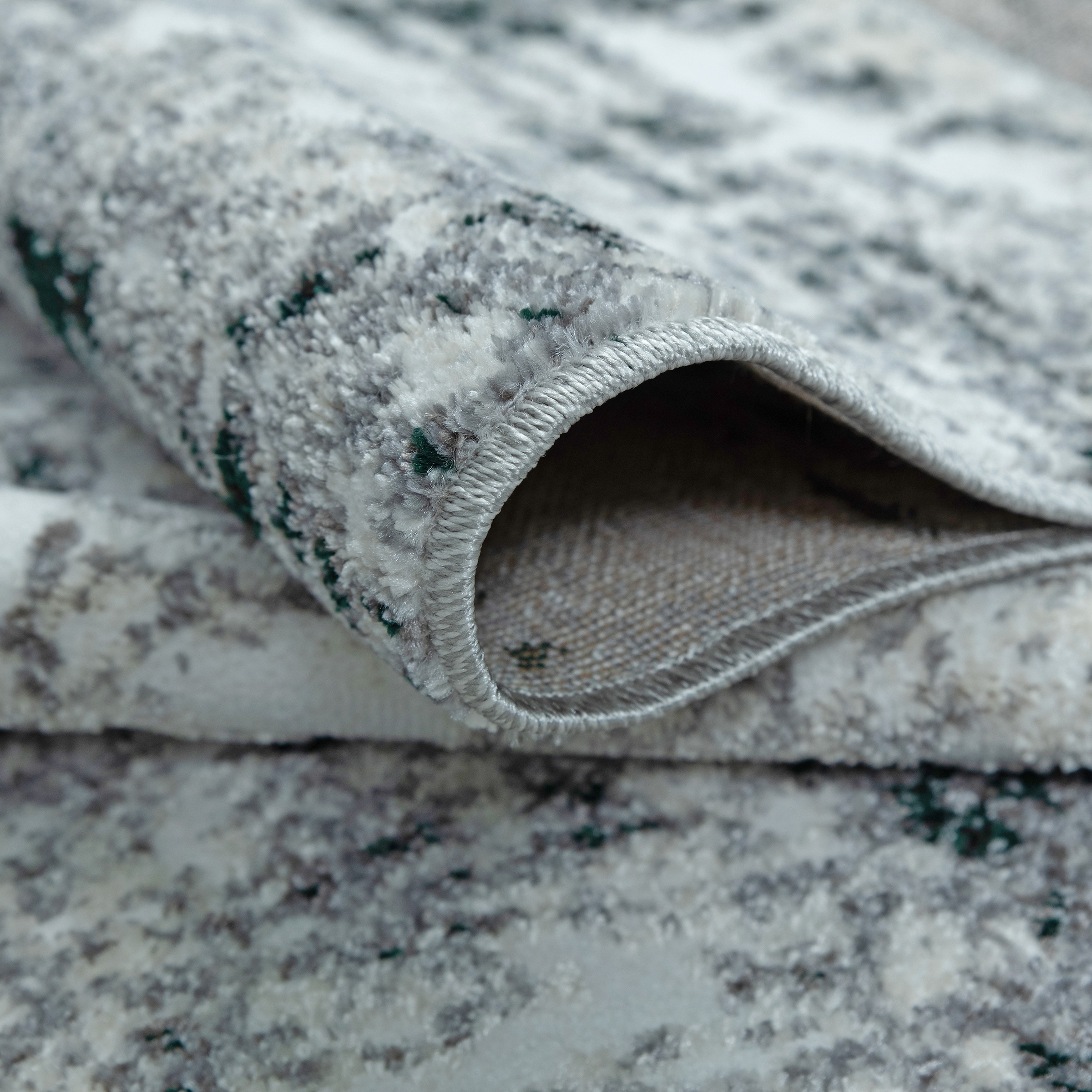 OTTO home Teppich »Salsa« rechteckig 9 mm Höhe mit besonders weichem Flor, Kurzflor, im Vintage-Look, dichte Qualität