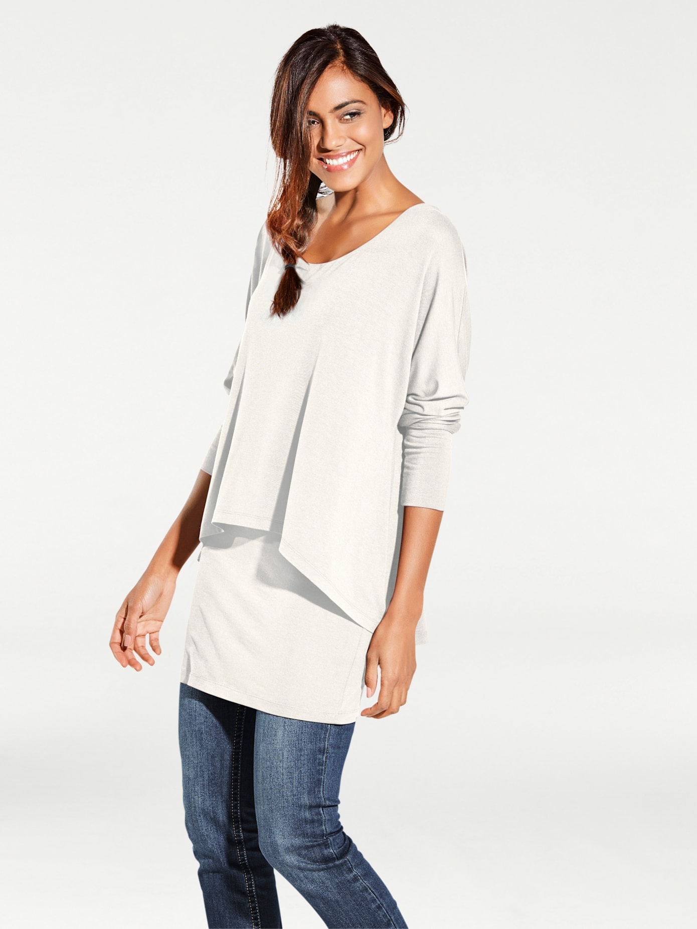 heine Rundhalsshirt »Rundhals-Shirt«, (1 tlg.)