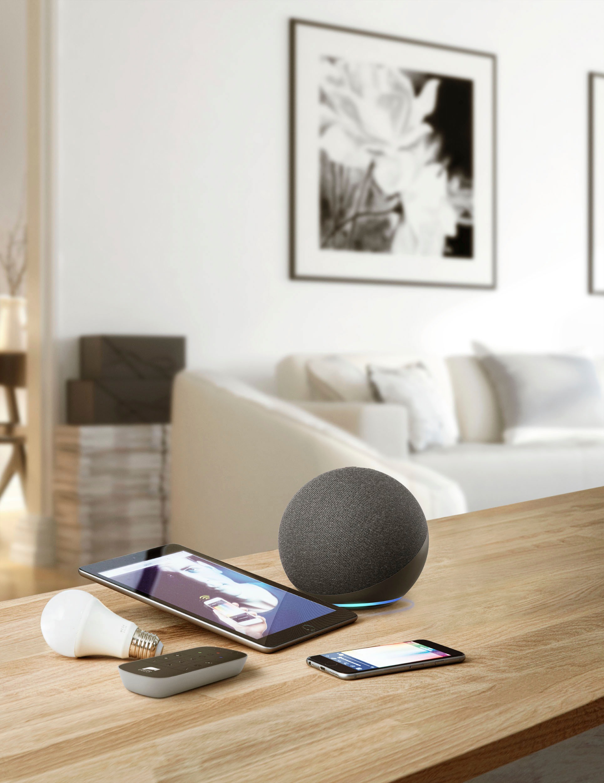 EGLO Smart-Home-Fernbedienung »CONNECT Z REMOTE Fernbedienung, Zubehör, ZigBee 3.0, batteriebetrieben«, Inkl. Wandhalterung und Batterie, 12,2x5,4x1,8 cm, steuerbar über 15m