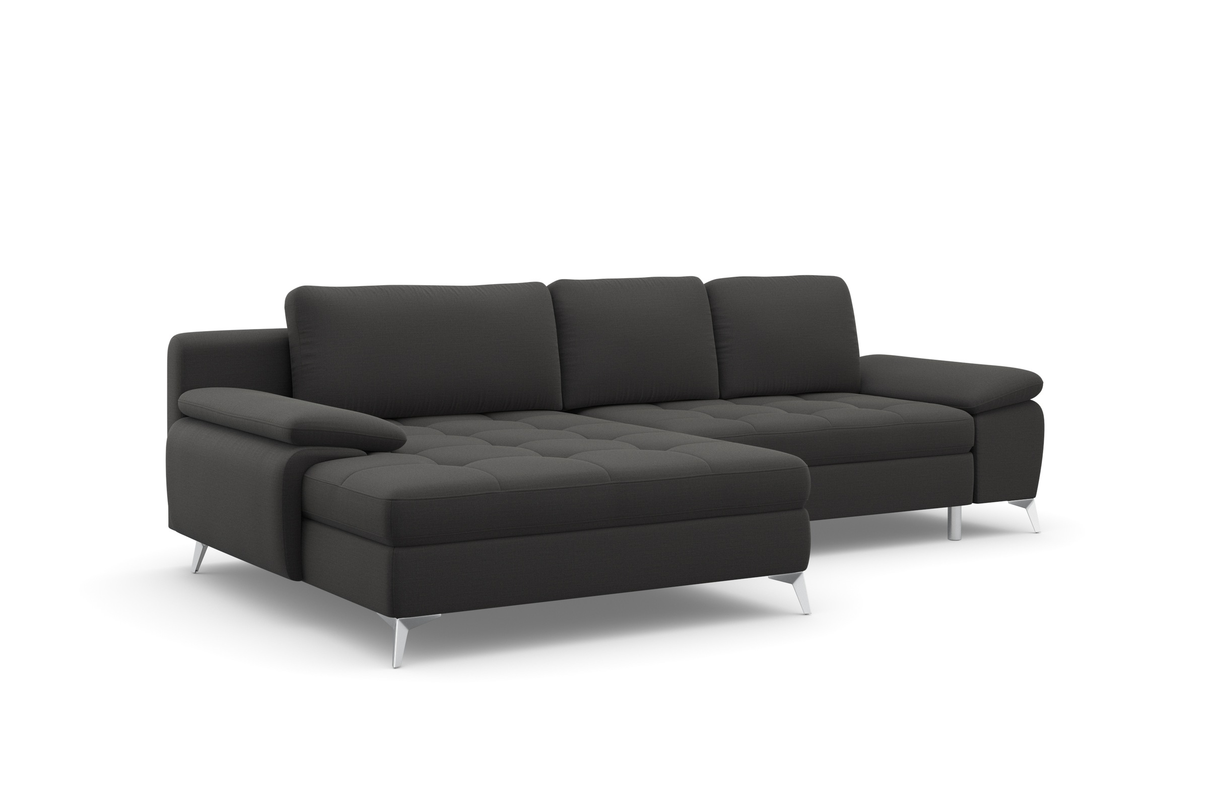 sit&more Ecksofa »Latigo L-Form«, mit Mega-Recamiere, wahlweise mit Bettfunktion und Bettkasten