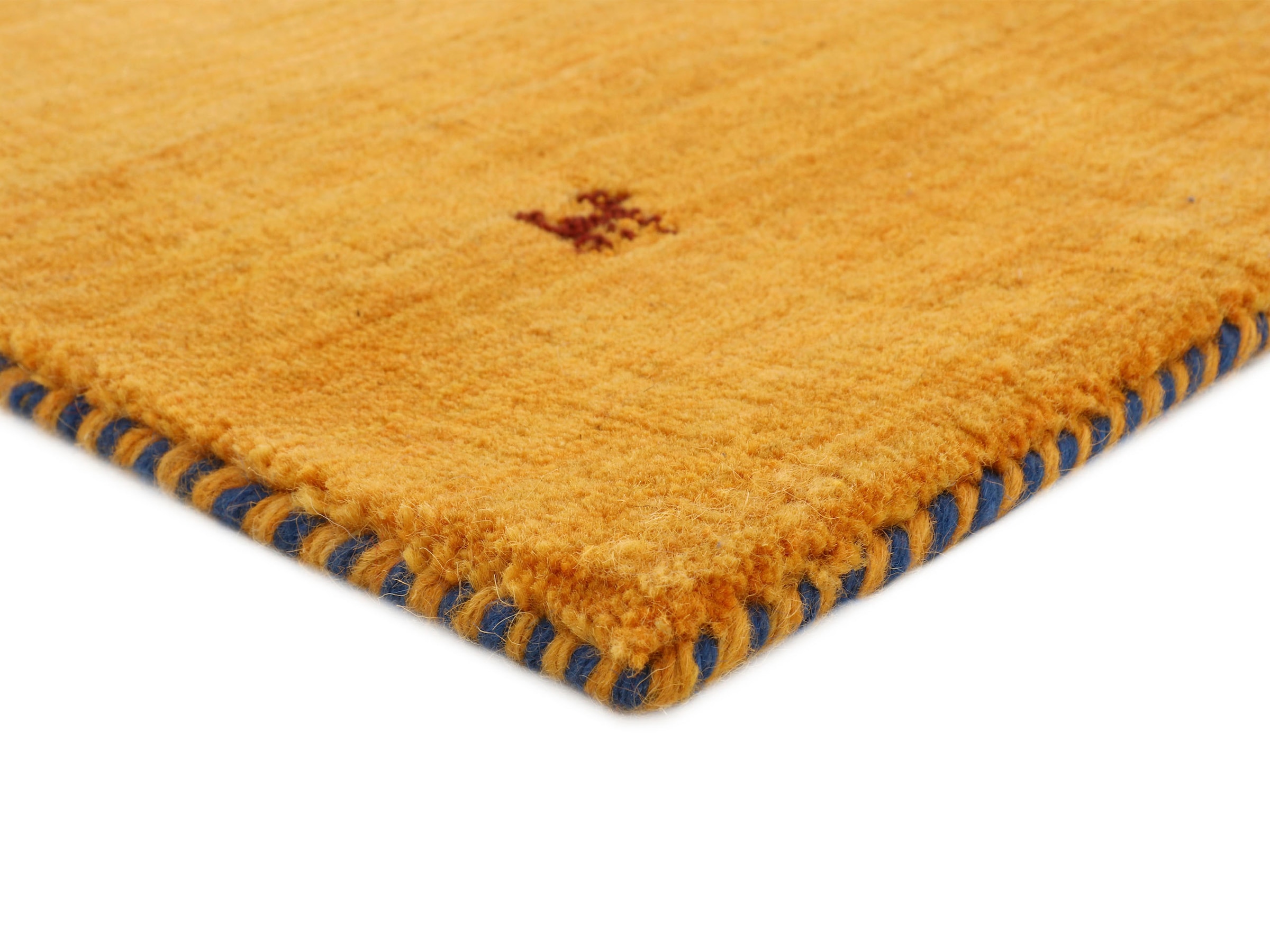 carpetfine Wollteppich »Gabbeh Uni, auch als Läufer und Rund erhältlich«, rechteckig, 15 mm Höhe, reine Wolle, handgewebt, Gabbeh Loom Tiermotiv, große Farbauswahl