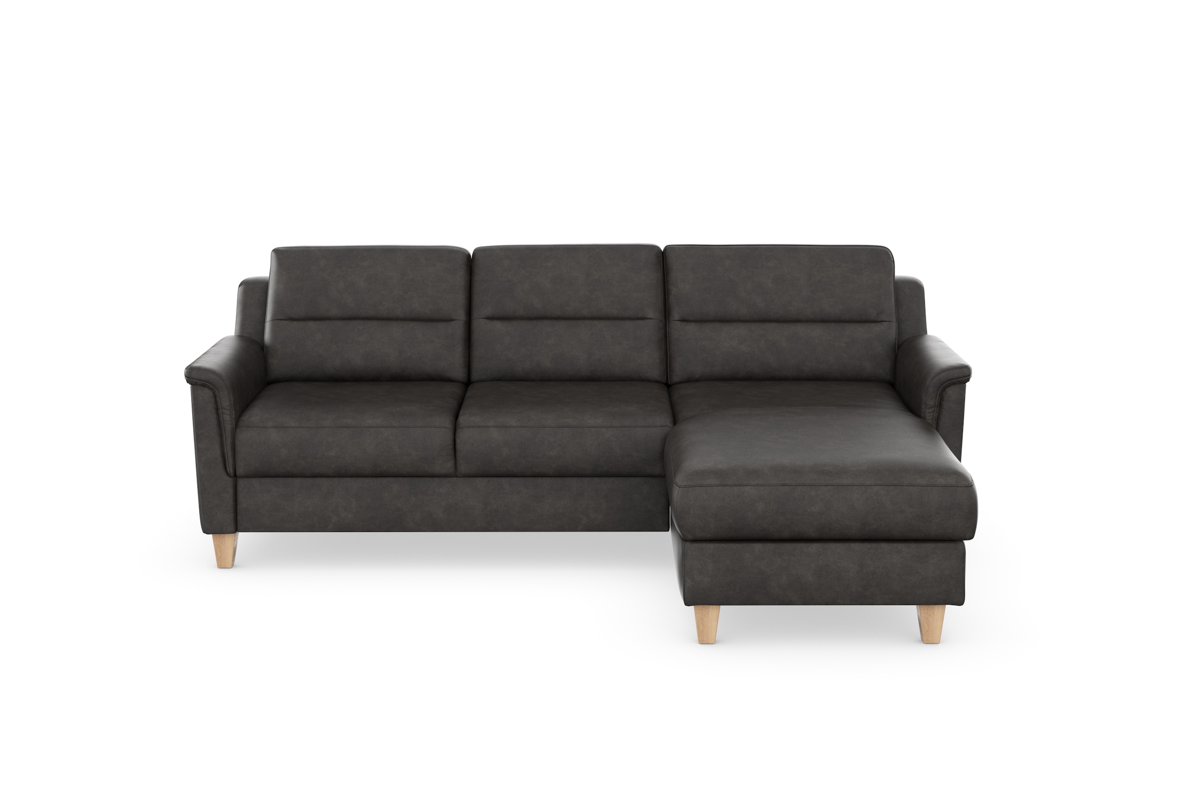 sit&more Ecksofa »Farö L-Form«, inklusive Federkern, wahlweise mit Bettfunktion und Bettkasten