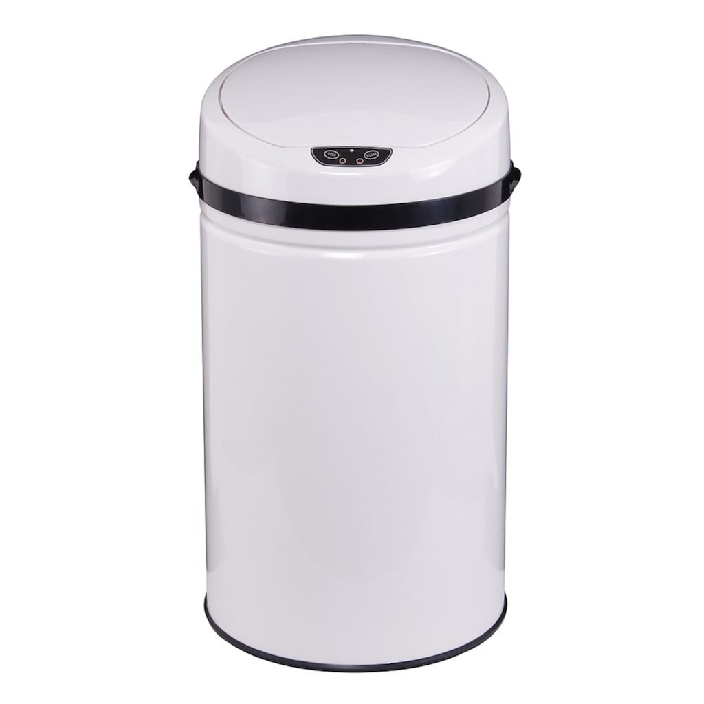 ECHTWERK Mülleimer »INOX WHITE«, 1 Behälter, Infrarot-Sensor, Fassungsvermögen 30 Liter