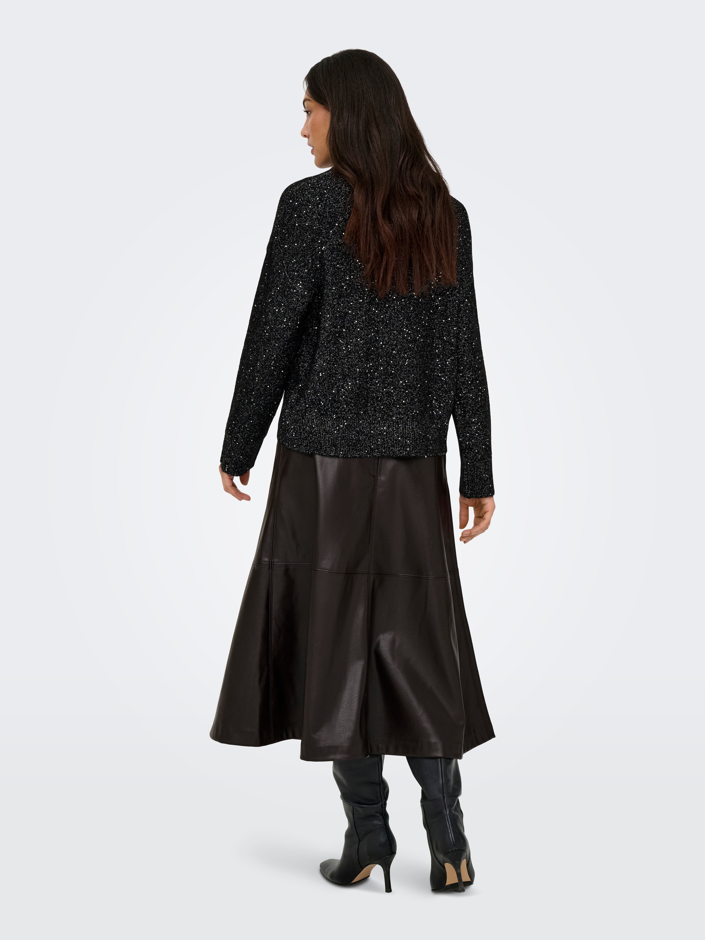 ONLY Rollkragenpullover »ONLARIZONA LS SEQUINS ROLLNECK PULL KNT«