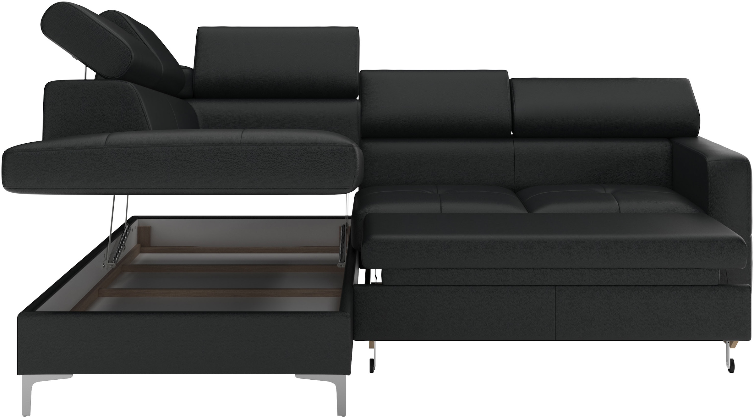 COTTA Ecksofa »Sammy L-Form«, mit Kopfteilverstellung, wahlweise mit Bettfunktion & Bettkasten