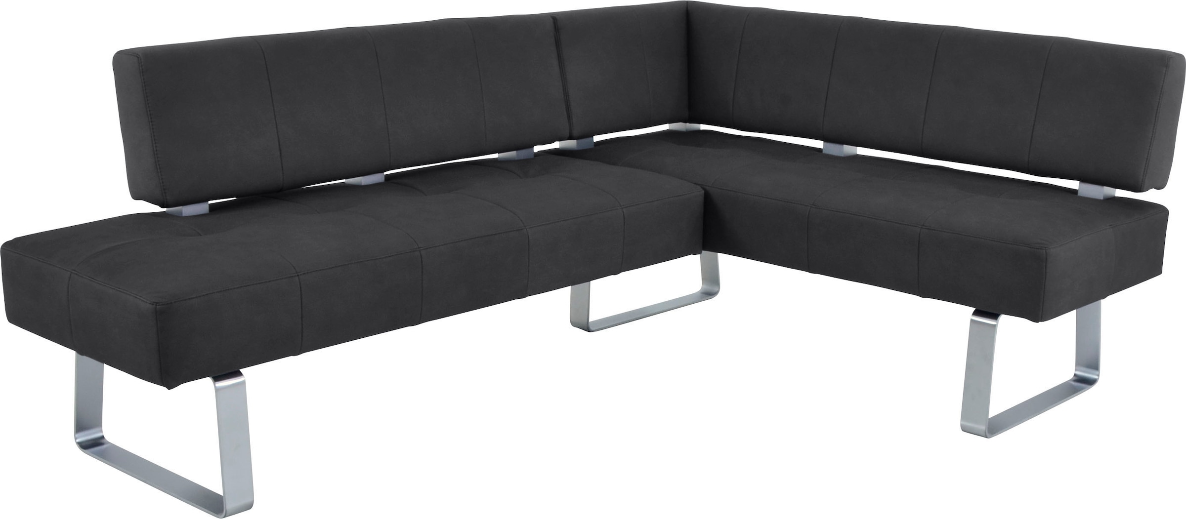 K+W Komfort & Wohnen Eckbankgruppe »Spider II«, (Set, 4 tlg.), langer Schenkel 227cm, 2 Freischwinger, Auszugstisch in Breite 130 cm
