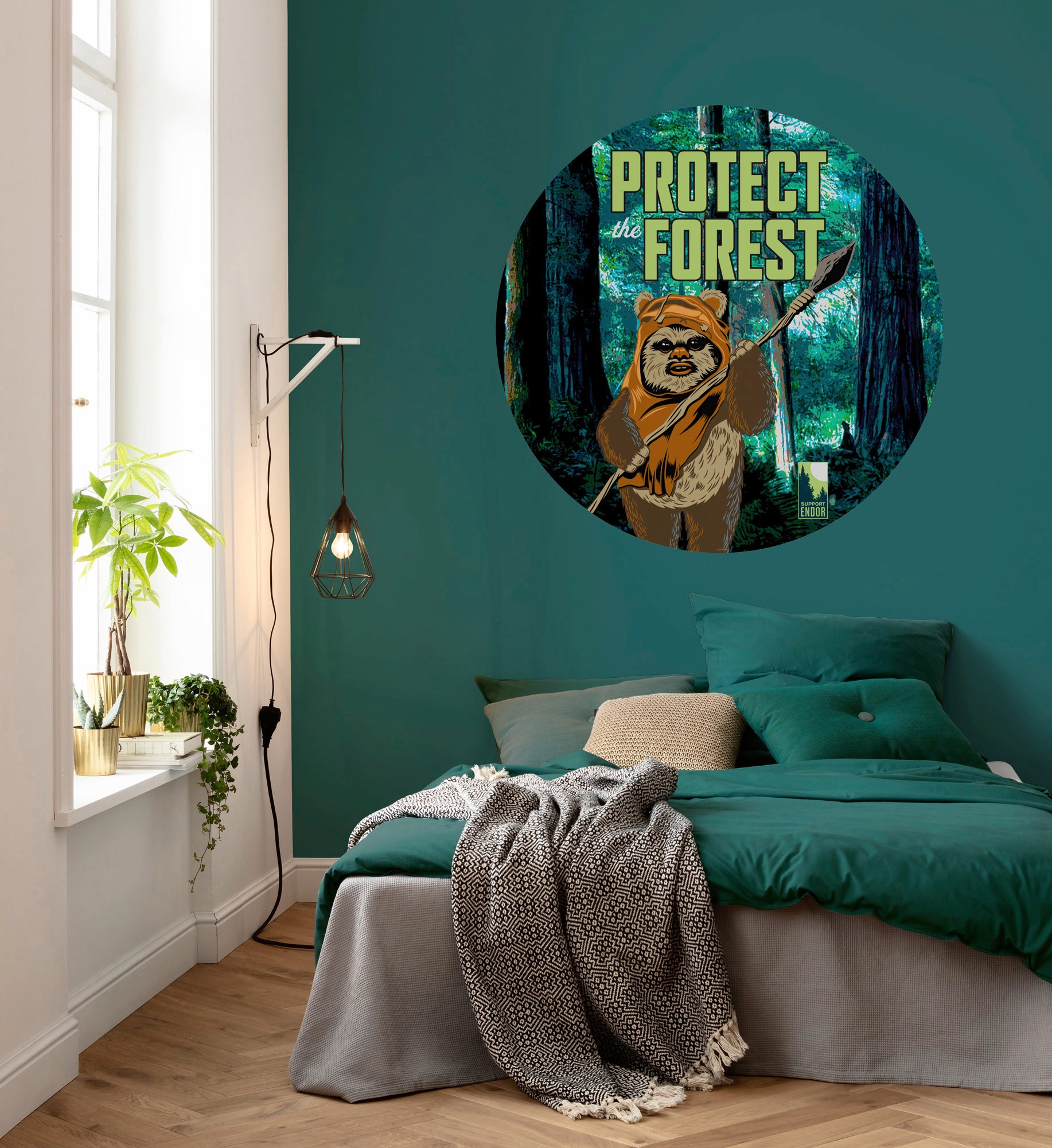 Komar Fototapete »Star Wars Protect the Forest«, 125x125 cm (Breite x Höhe),  rund und selbstklebend online kaufen | mit 3 Jahren XXL Garantie