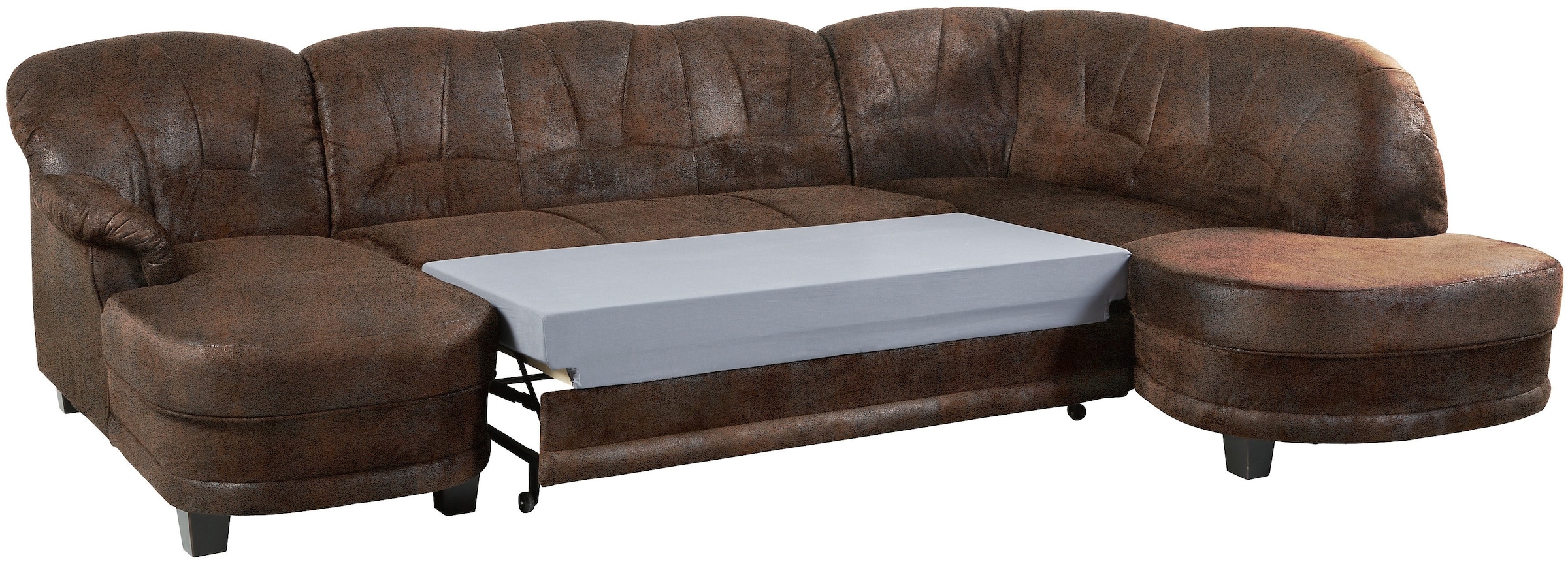 Home affaire Wohnlandschaft »Camelita, viel Platz, bequem und zeitlos, Breite 289cm, U-Form«, wahlweise mit Bettfunktion
