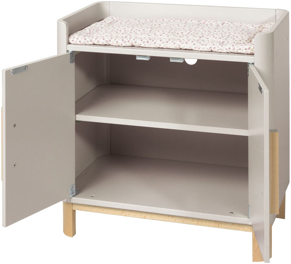 Pinolino® Puppenwickeltisch »Malea« inklusive Wickelauflage »rosa Blümchen«