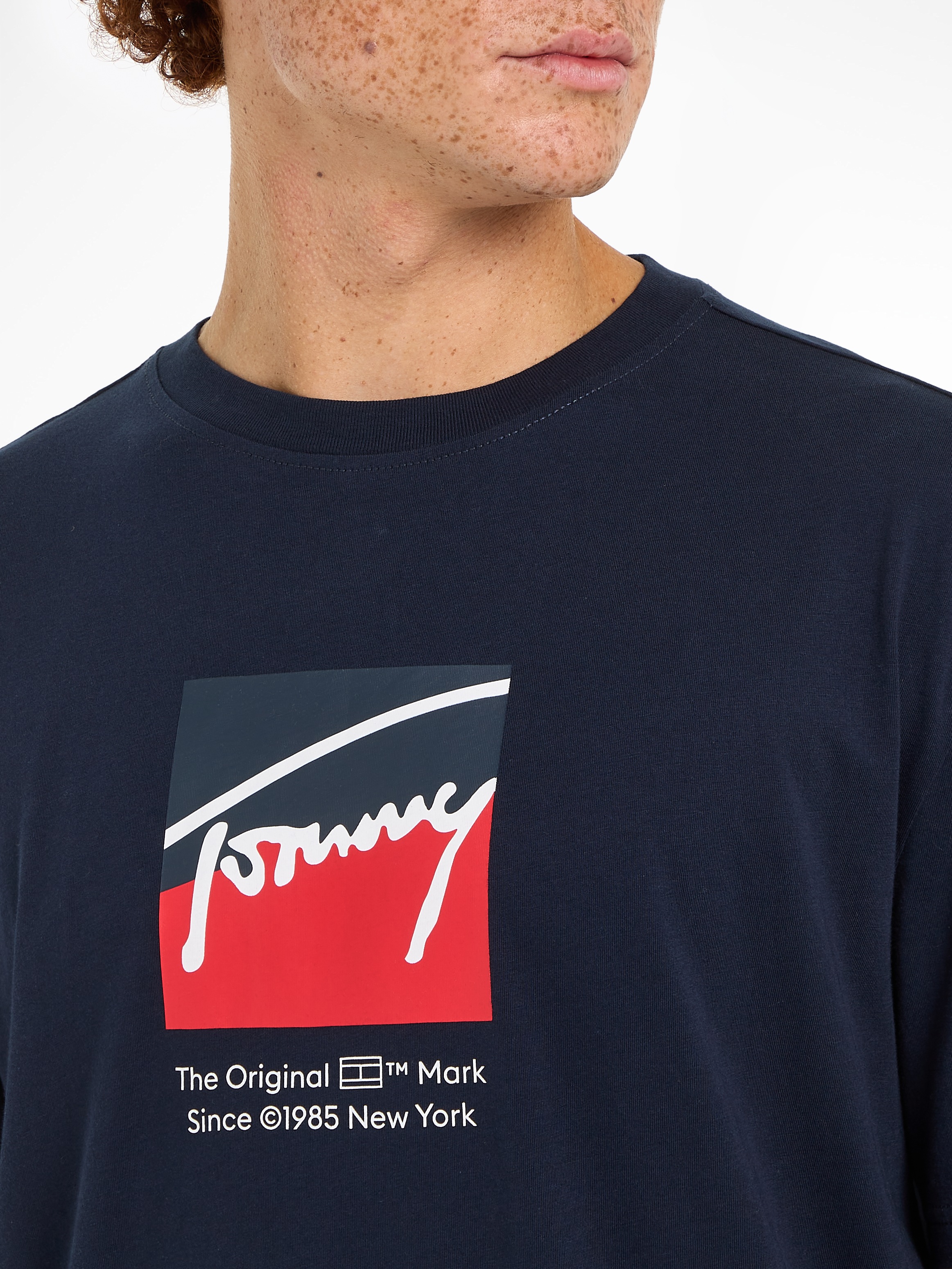 Tommy Jeans T-Shirt »TJM REG RWB DNA TEE«, mit Logoprint