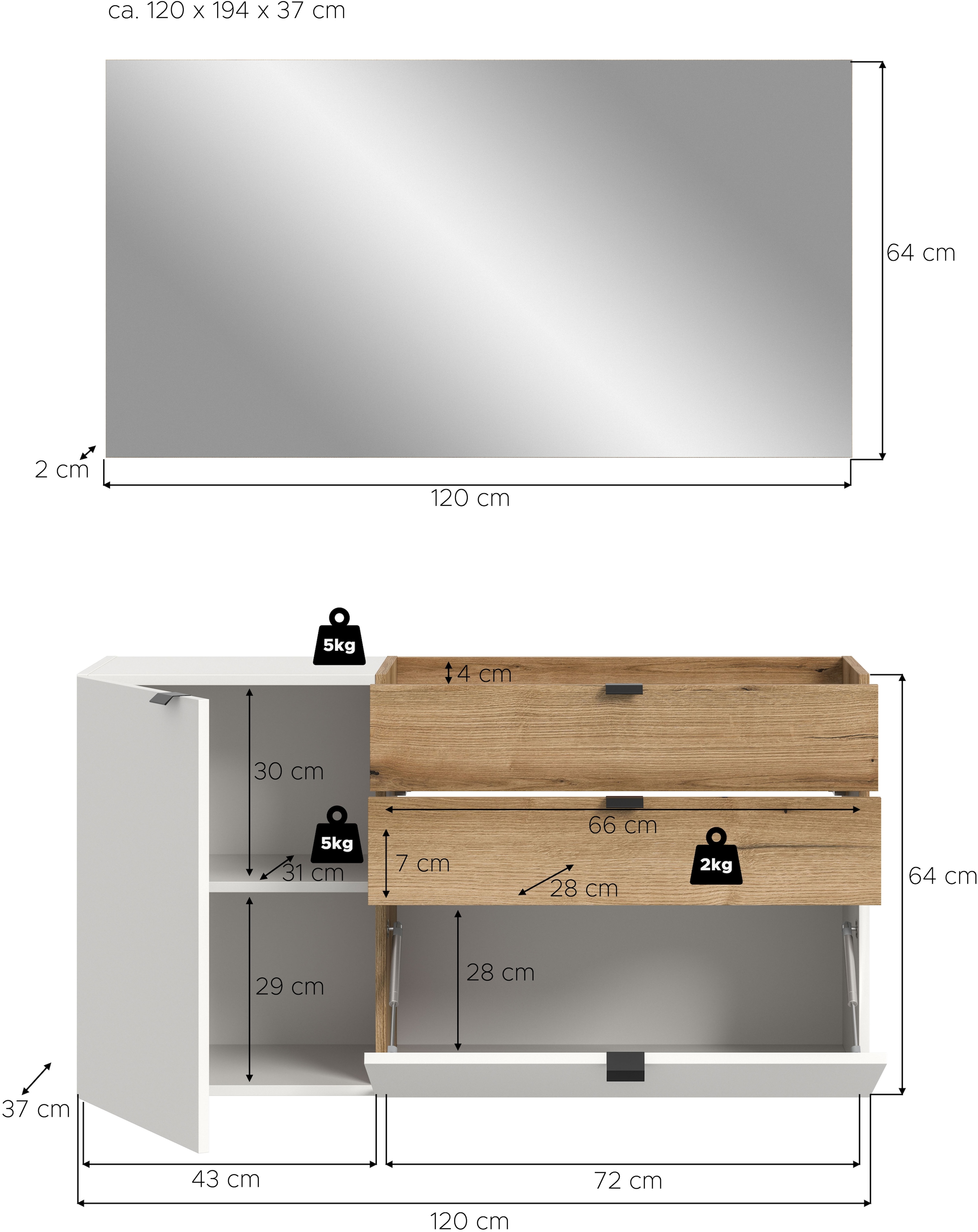INOSIGN Garderoben-Set »Oran« Set, 2 Stk. tlg.