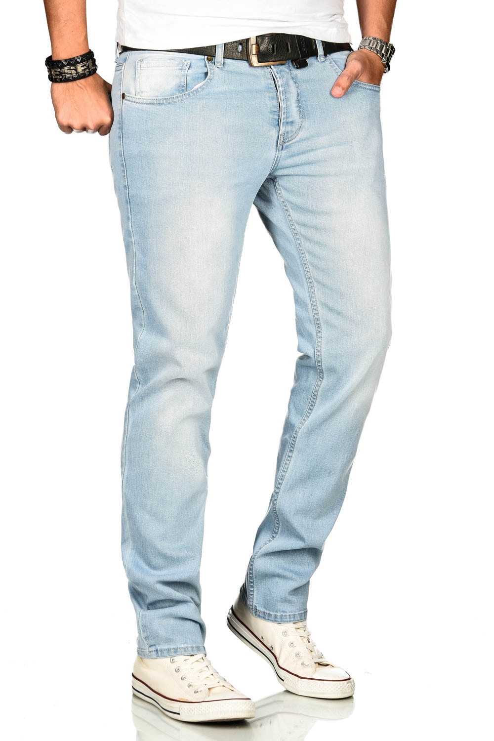 Alessandro Salvarini Stretch-Jeans »A. Salvarini Herren Jeans Blau Multi AS170-AS174«