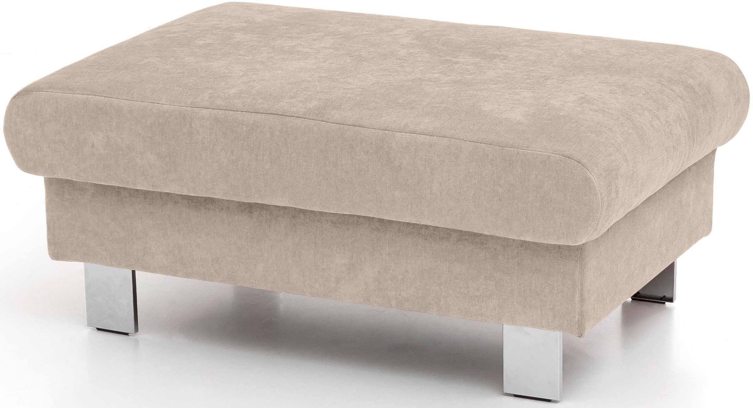 COTTA Polstergarnitur »Komaris«, (Set), bestehend aus Ecksofa und Hocker, mit Kopfteilverstellung