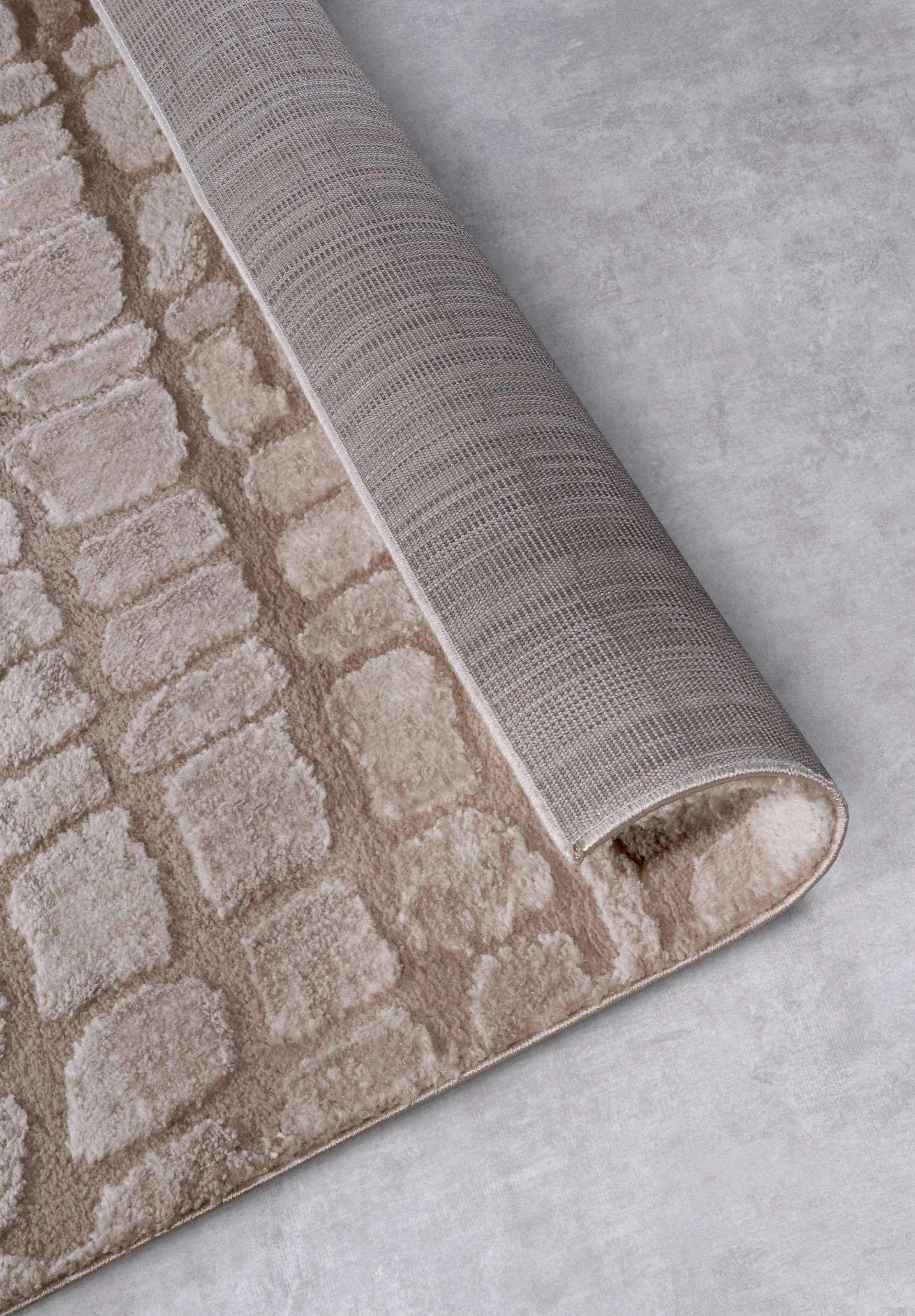 ELLE DECORATION Designteppich »Artistique«, rechteckig, 18 mm Höhe, Hochflor, Shaggy, Läufer, weich, Langflor, modern, Hoch Tief Effekt