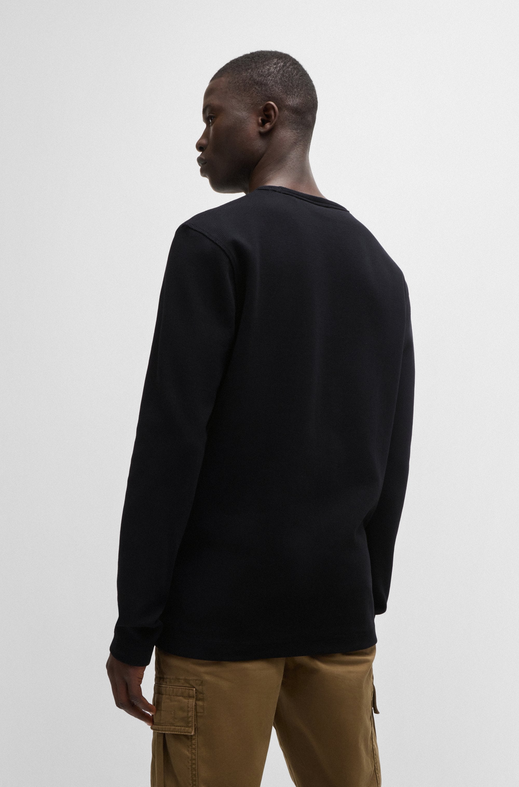 BOSS ORANGE Langarmshirt »Tempesto«, mit BOSS-Stickerei