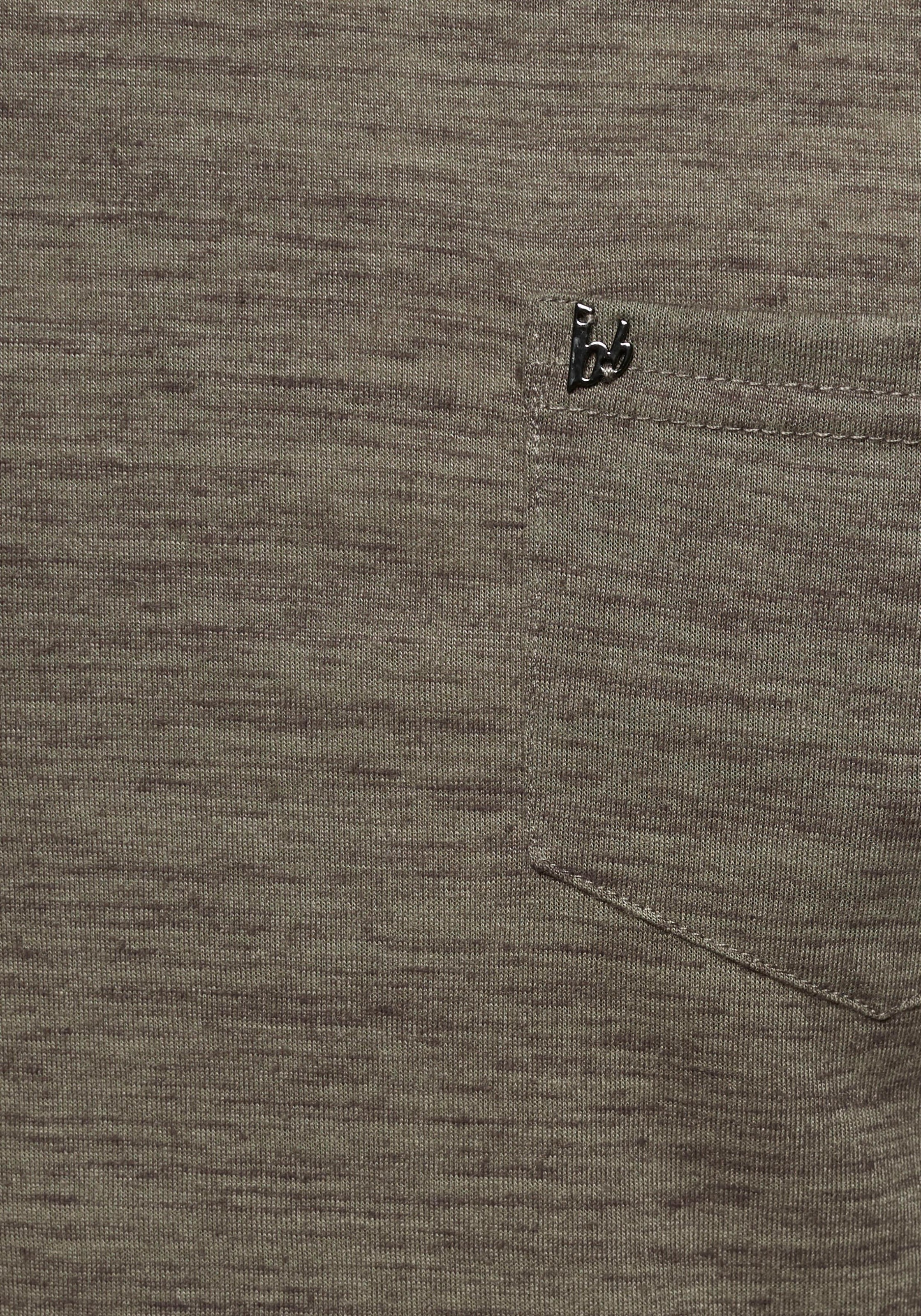 Bruno Banani T-Shirt Kurzarm,  Slim Fit,  unifarben,  Rundhalsausschnitt