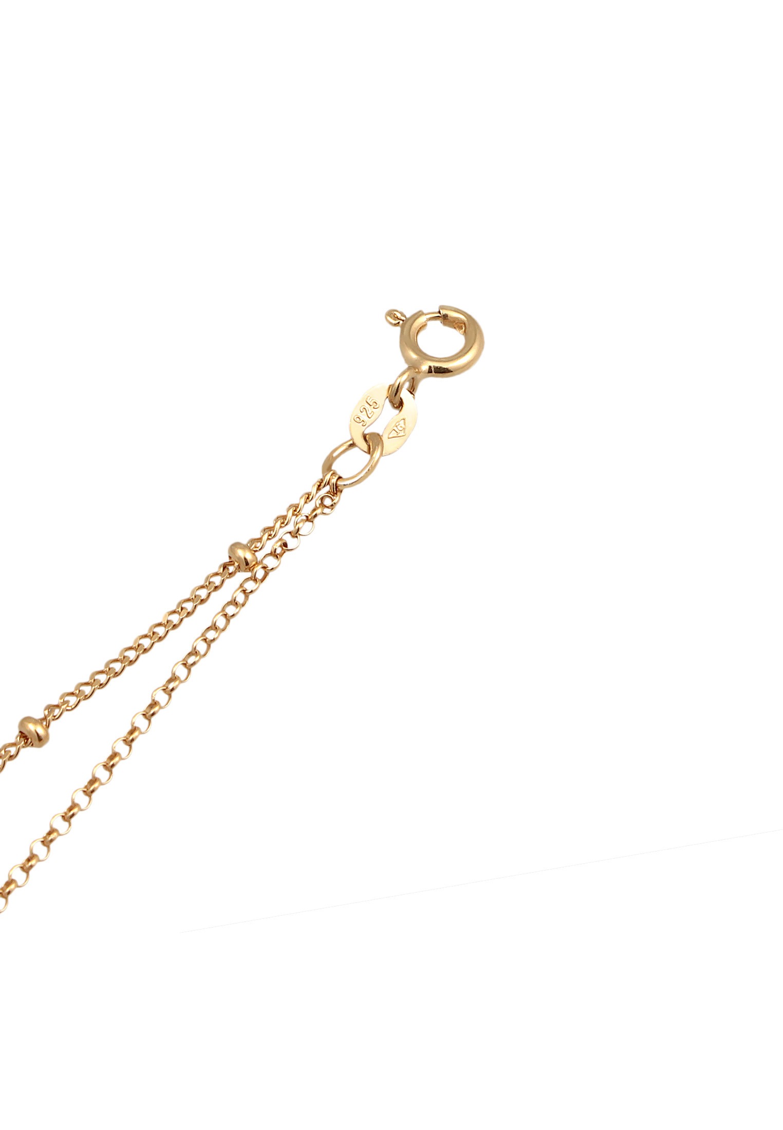 Elli Fußkette »Fußschmuck Muschelkernperle Kugelkette Layer 925 Silber«