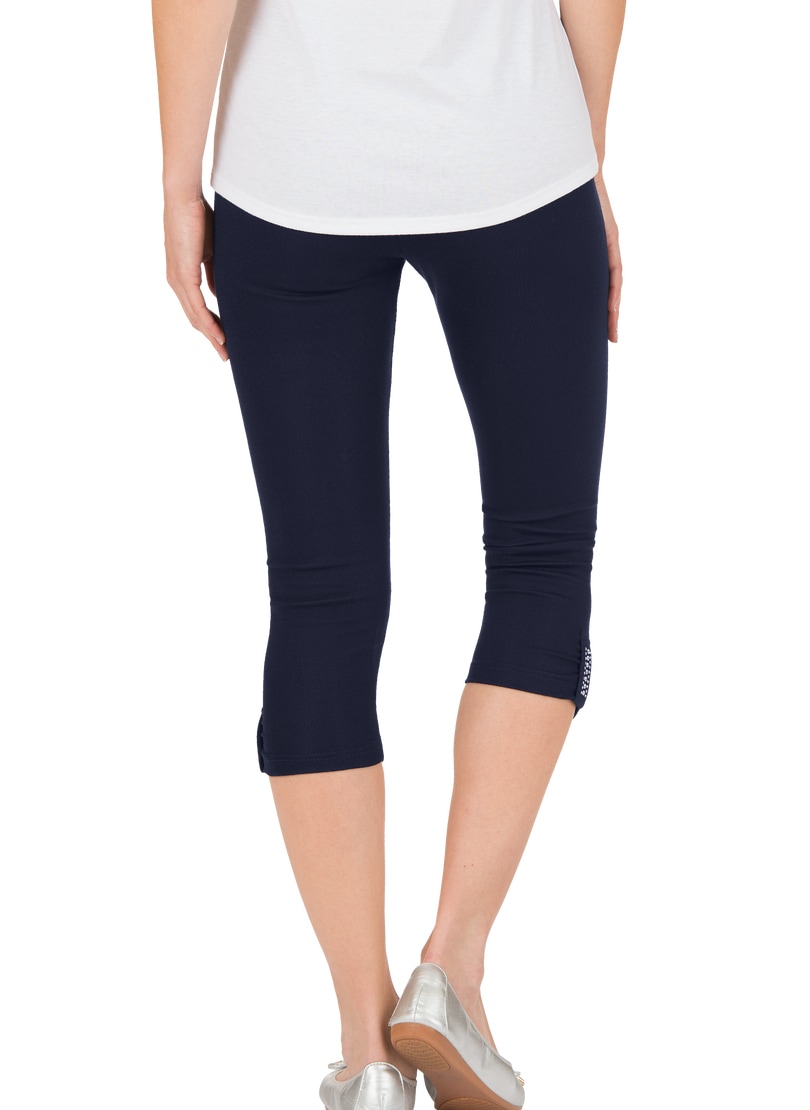 Trigema Leggings »TRIGEMA Leggings 7/8 mit Kristallsteinen«, (1 tlg.)