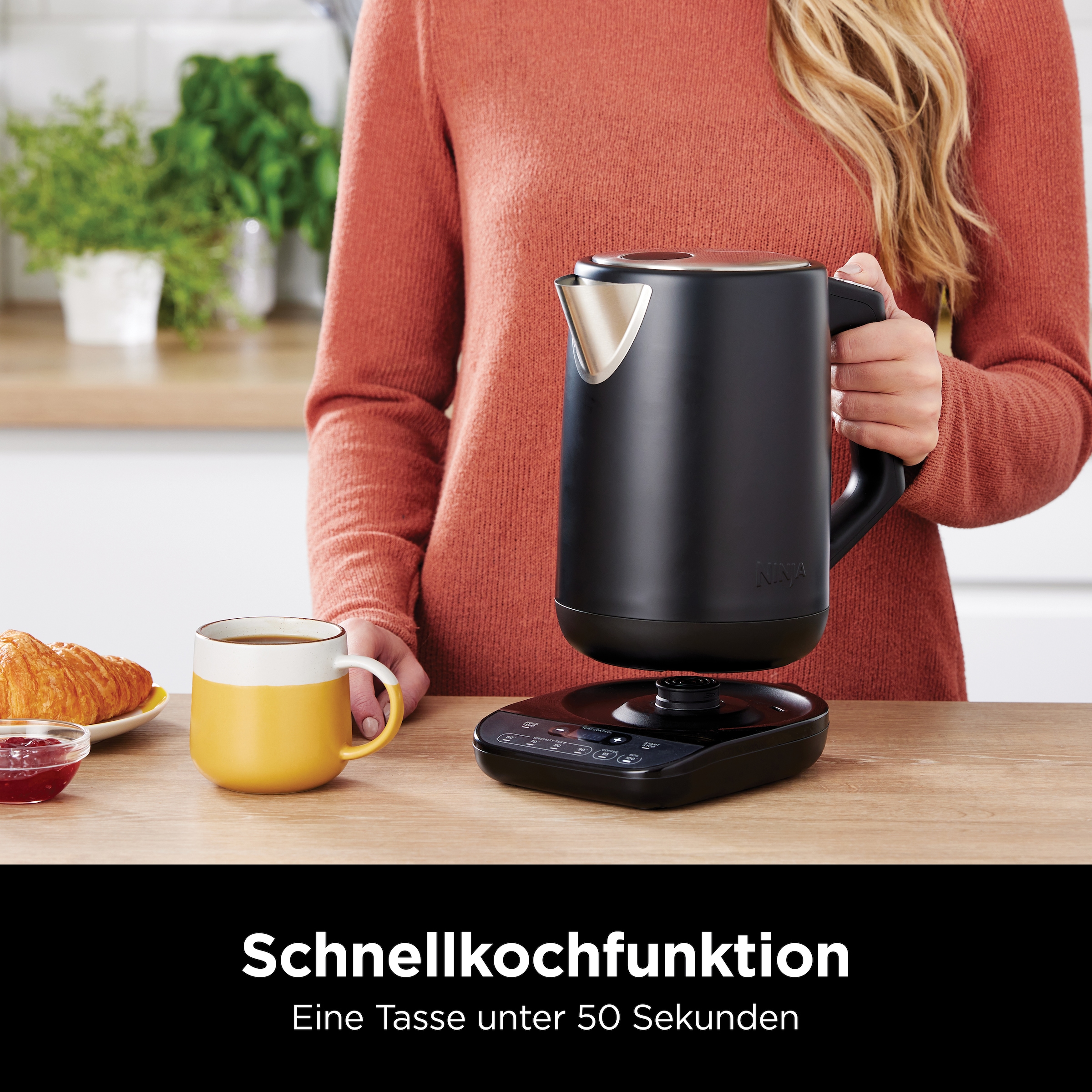 NINJA Wasserkocher »KT200EU«, 1,7 l, 3000 W, 40-100 °C, schwarz
