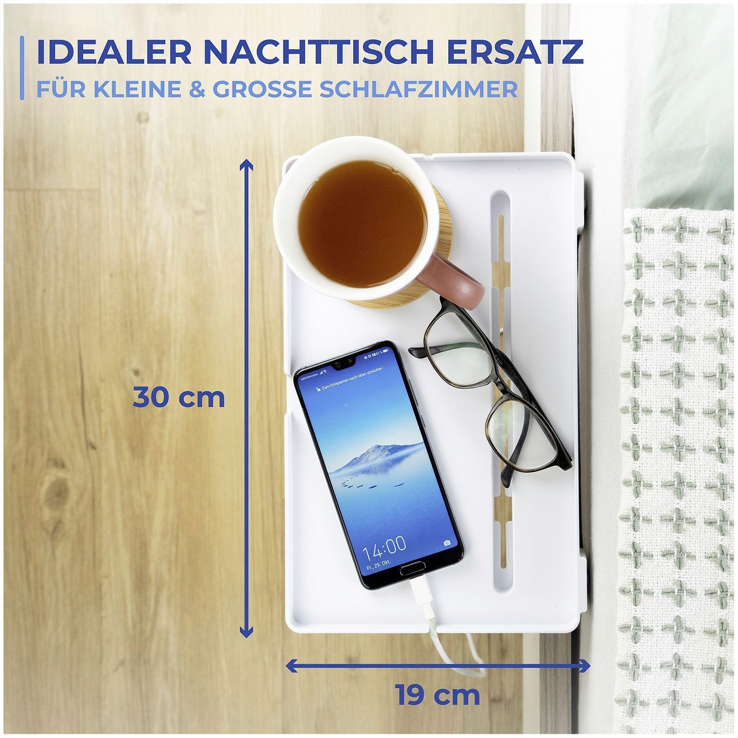 Maximex Nachttisch »Bett-Butler«, zum Einhängen ans Bett