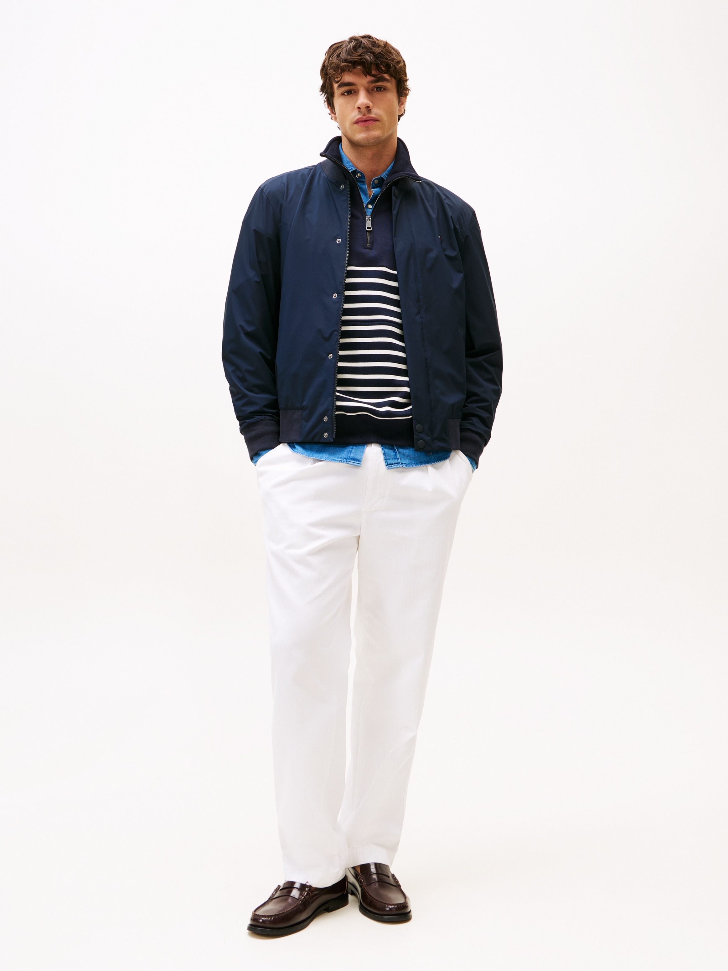 Tommy Hilfiger Bomberjacke »TECH LIGHTWEIGHT« mit Kapuze Regular fit mit Stehkragen