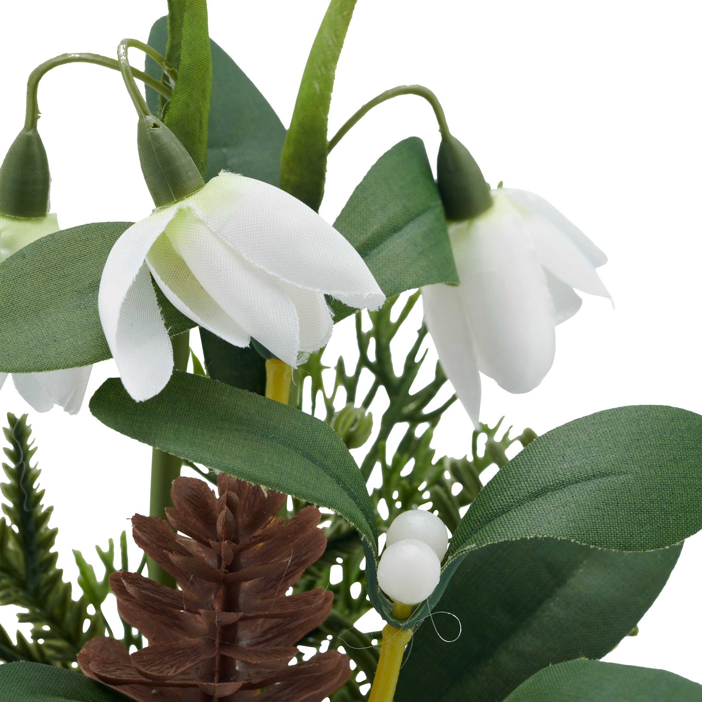 Creativ green Winterliche Kunstpflanze »Schneeglöckchen und Christrose« im attraktiven Glasgefäß