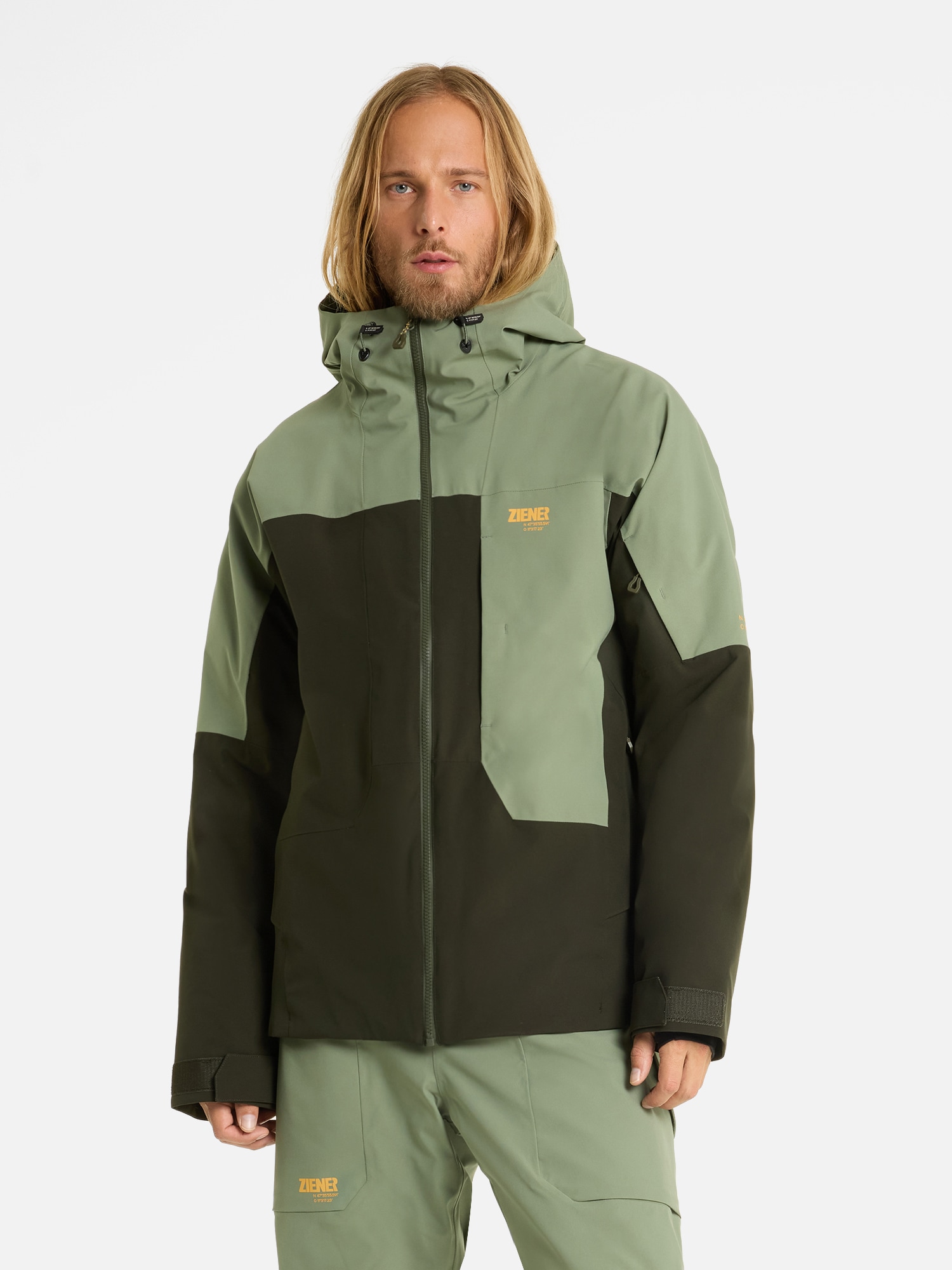 Ziener Skijacke »RAYKO-Z AQUASHIELD® HERREN« wasserdicht winddicht, atmungsaktiv, Wollwattierung
