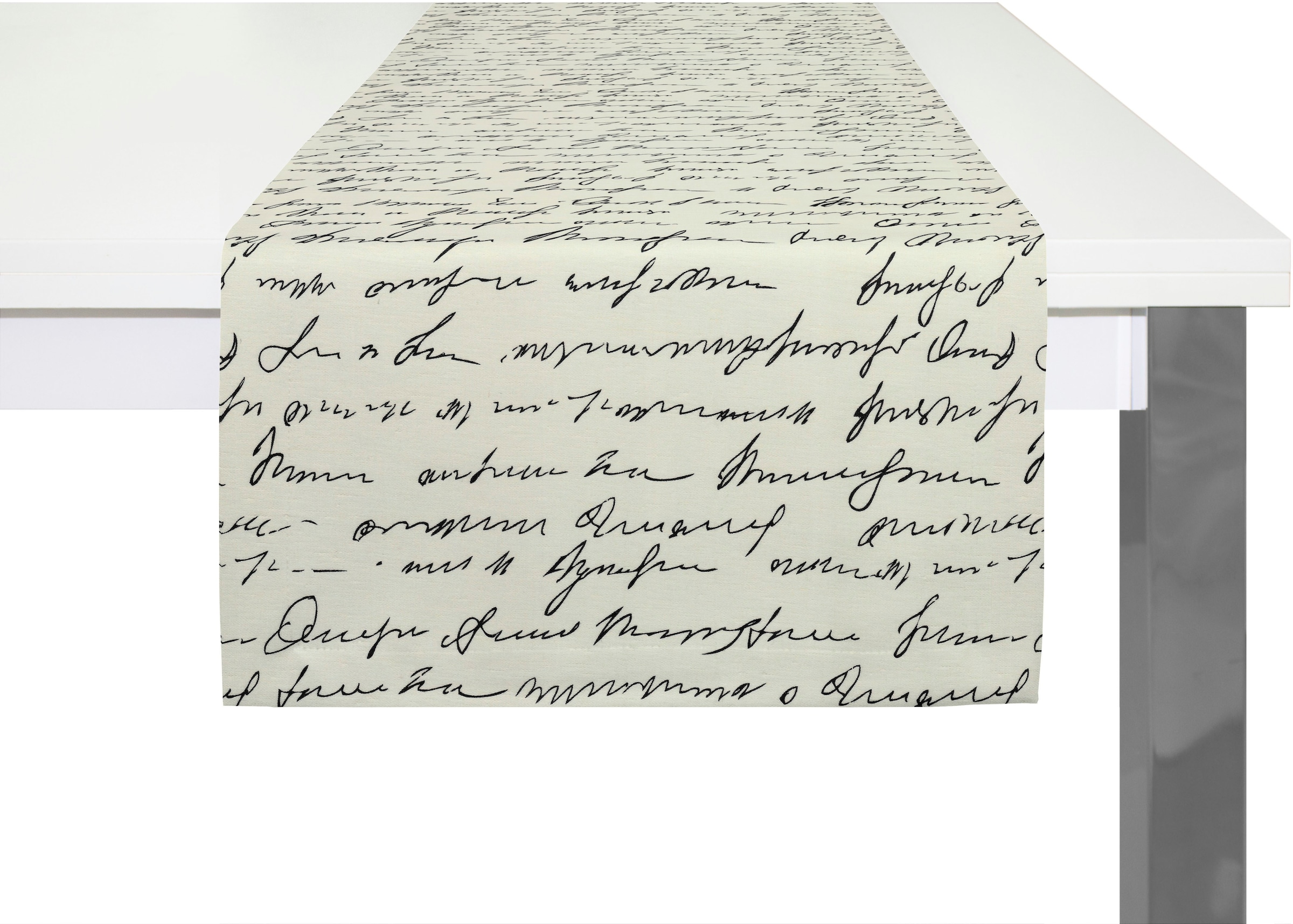 Adam Tischläufer "Scribble" aus Bio-Baumwolle,Made in Germany