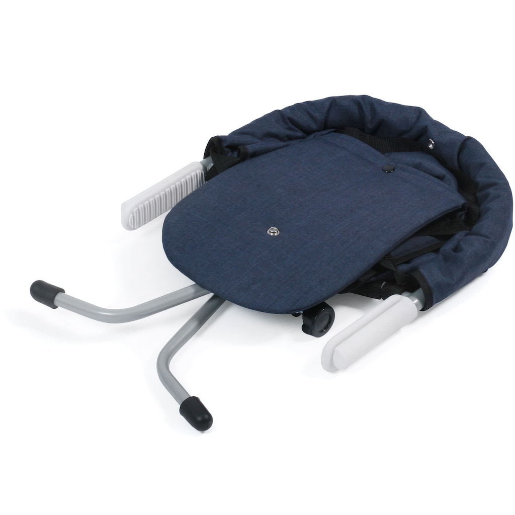 CHIC4BABY Tischsitz »Relax, Jeans Navy«, platzsparend zusammenfaltbar