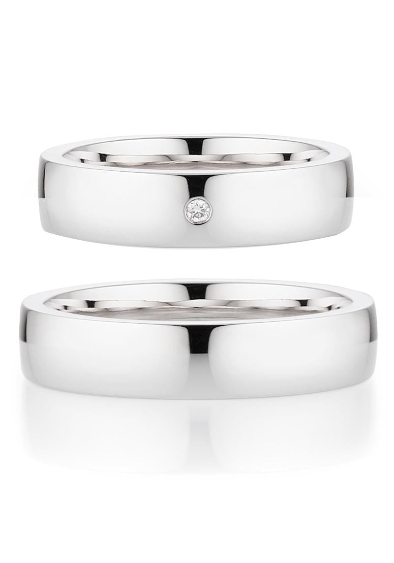 Bruno Banani Trauring »Schmuck Geschenk, Ehering Hochzeit Damenring Herrenring«, wahlweise mit oder ohne Brillant, Made in Germany