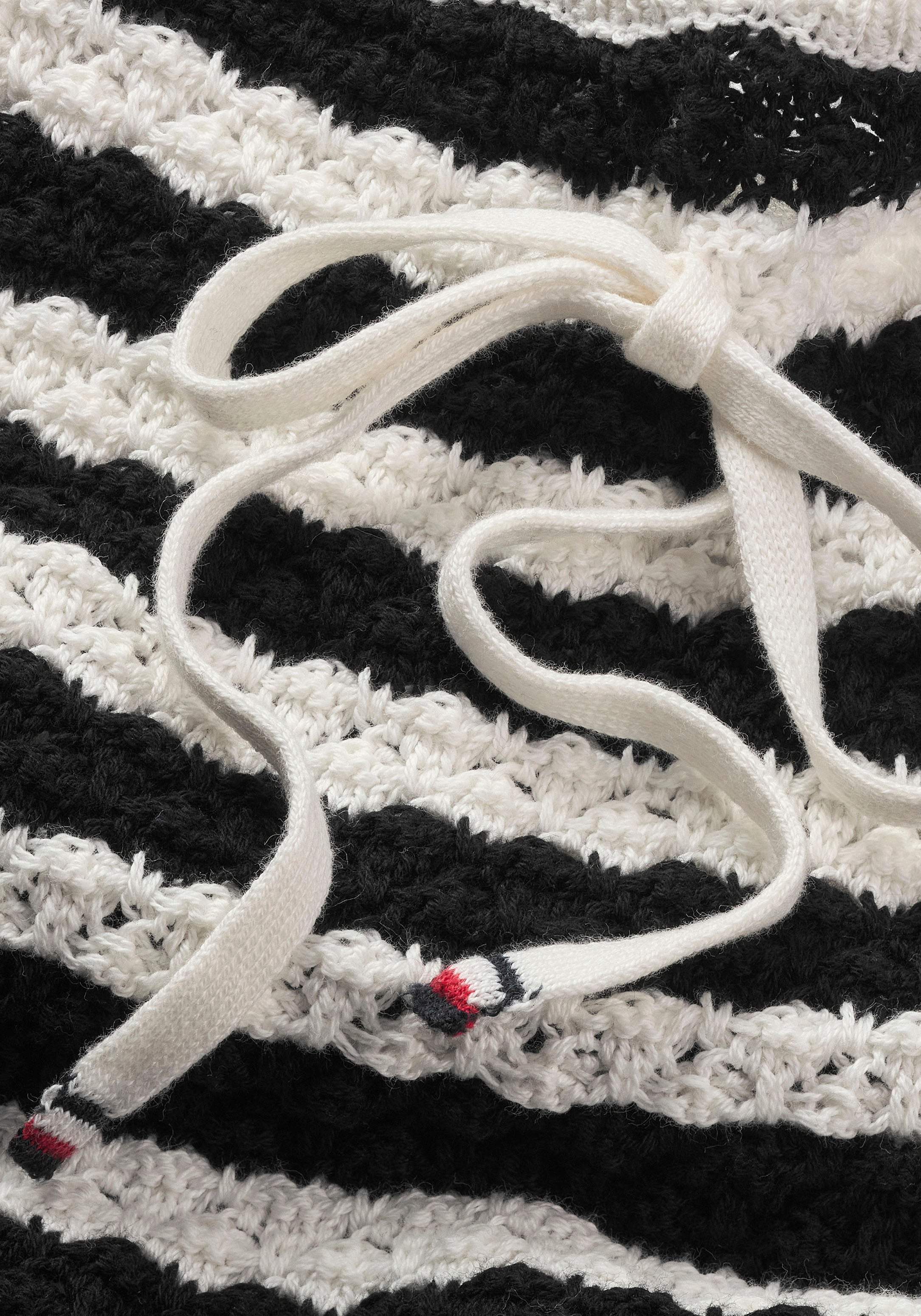 Tommy Jeans Spaghettitop »TJW CROCHET STRIPE TOP«