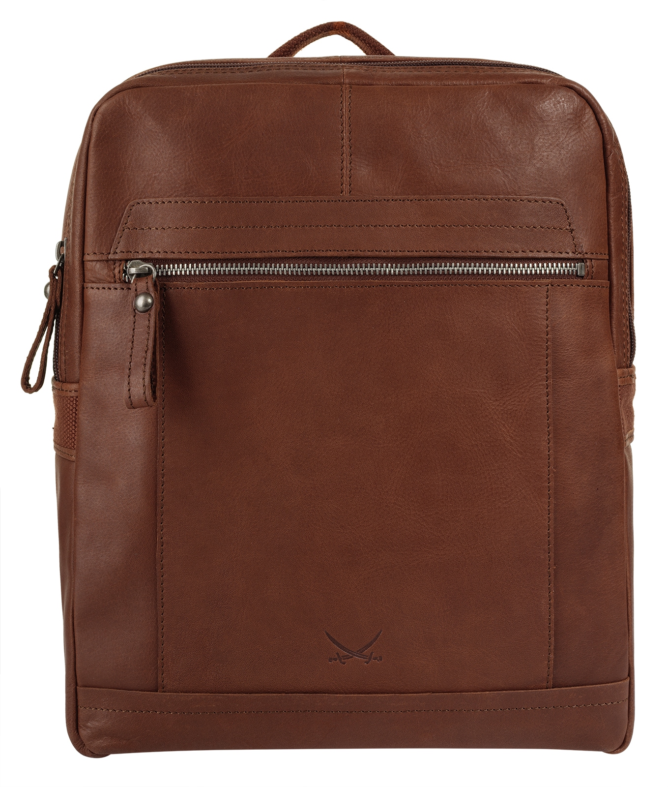 Laptoprucksack, echt Leder